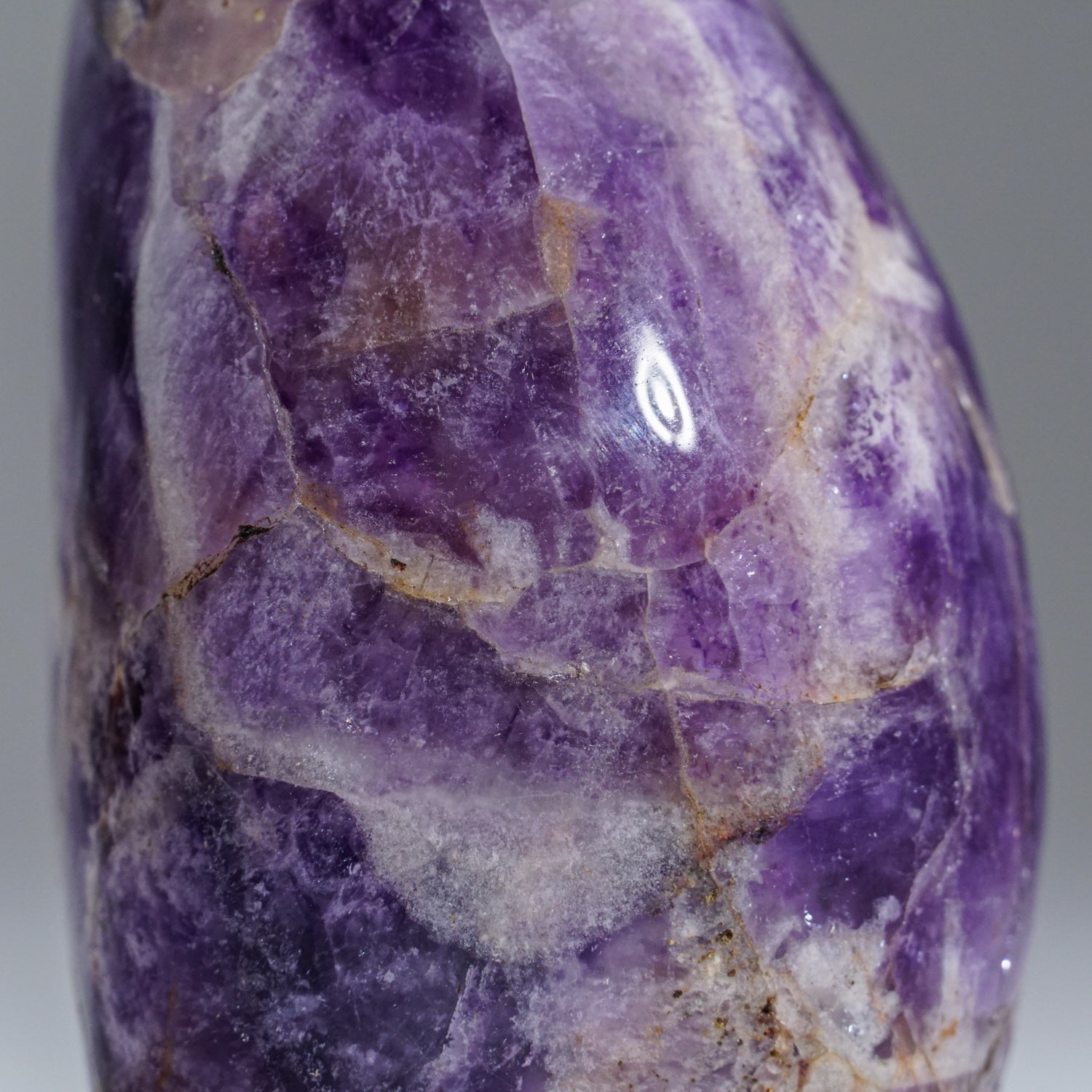 Polished Chevron Amethyst Freefrom from Brazil (1.4 lbs)