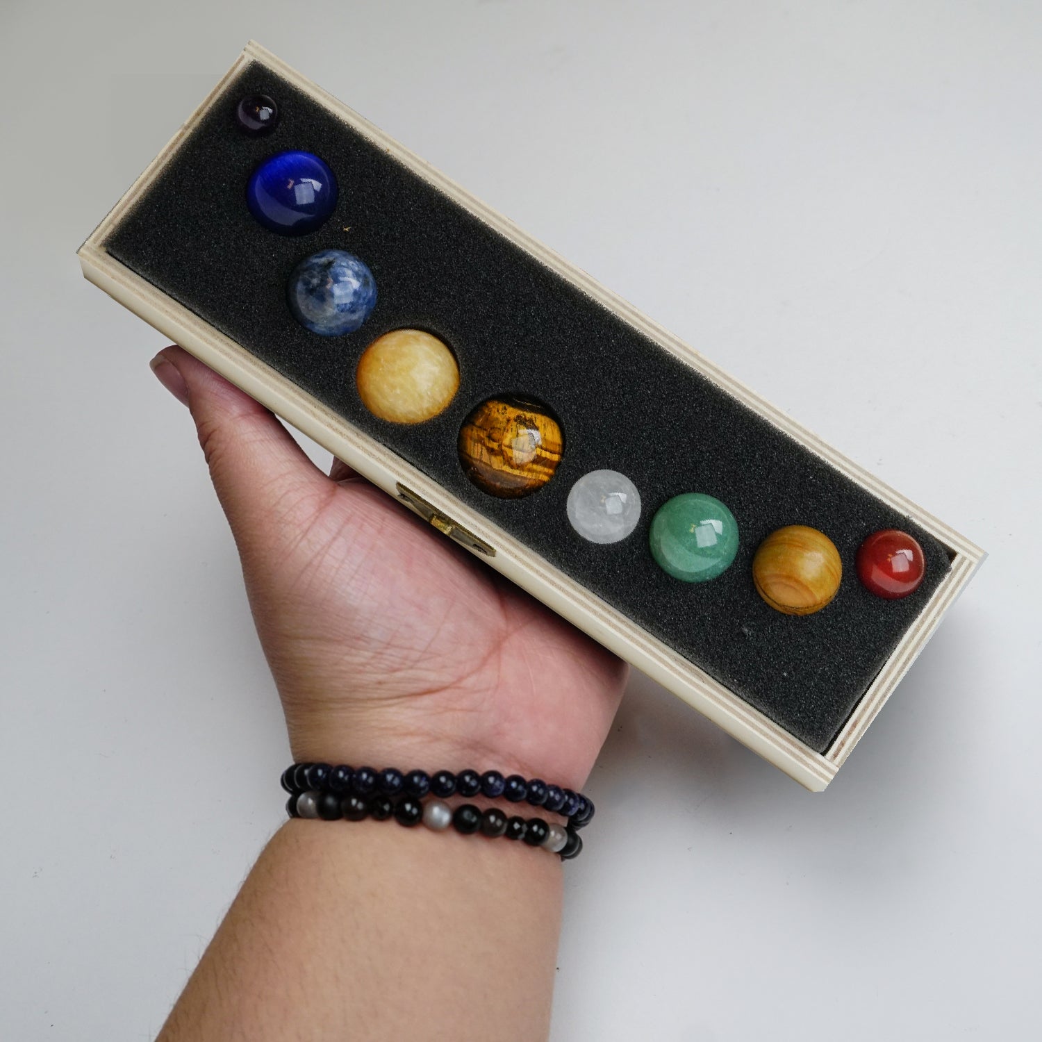 9 Piece Celestial Crystal Sphere Set (The Nine Planets)