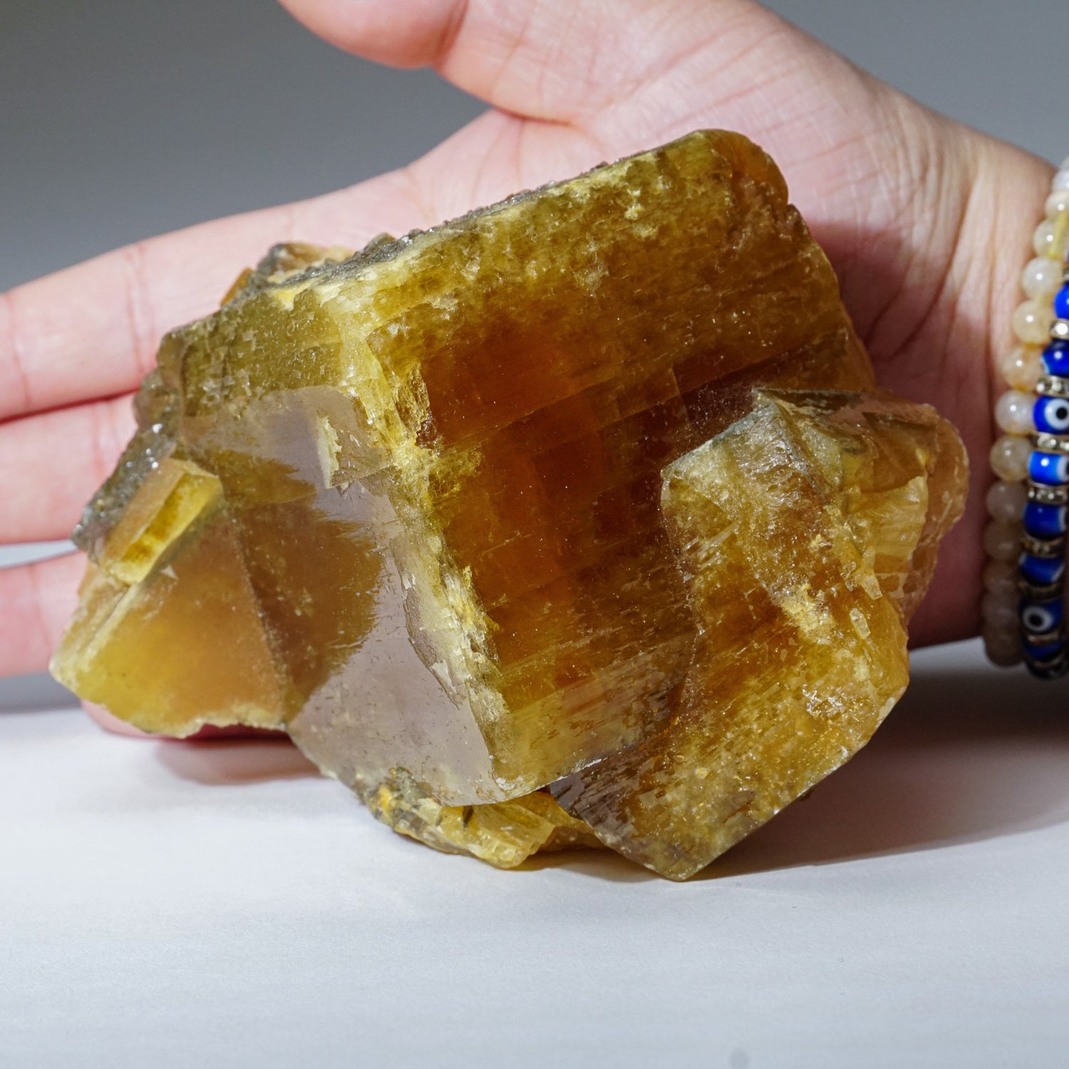 Golden Barite with Marcasite Crystals from Nandan County, Hechi, Guangxi, China.