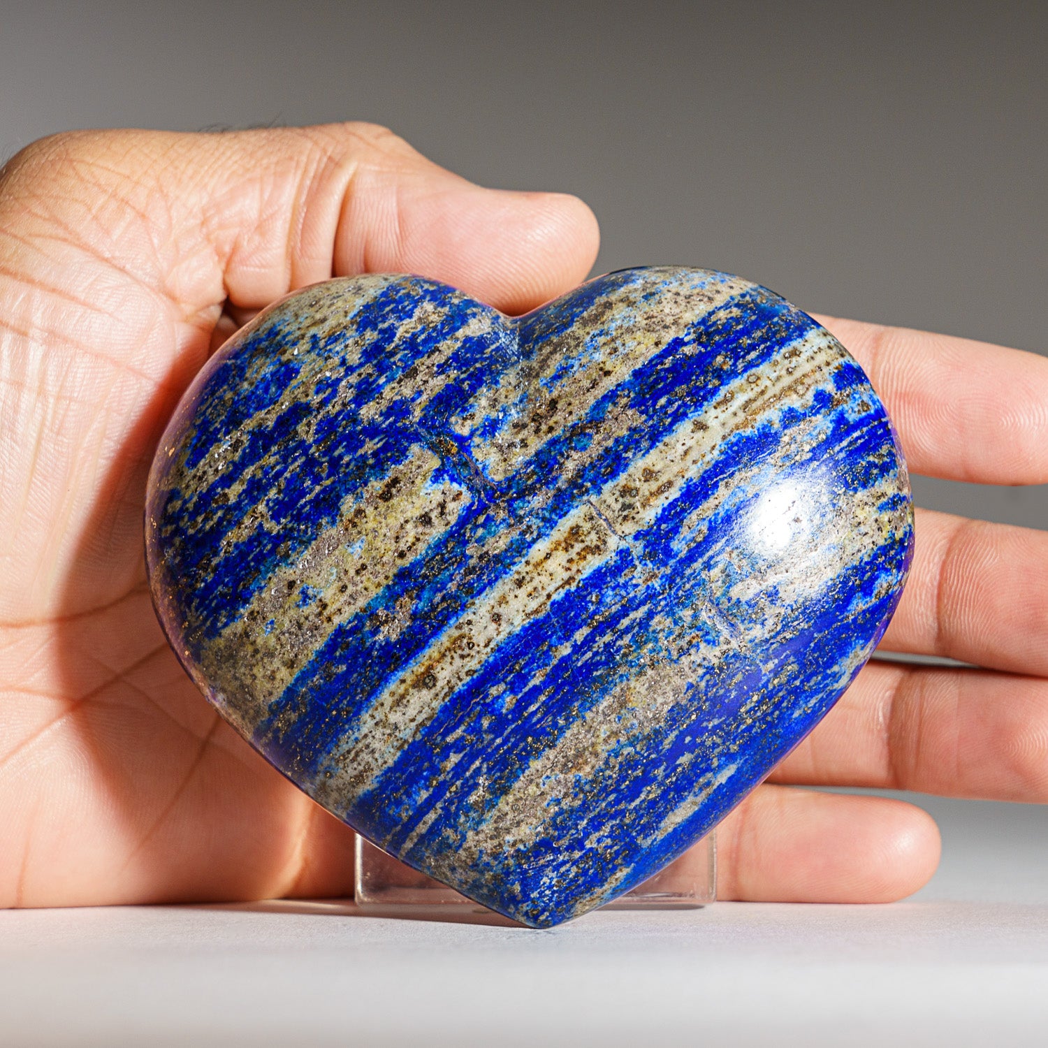 Genuine Polished Lapis Lazuli Heart (391.7 grams)