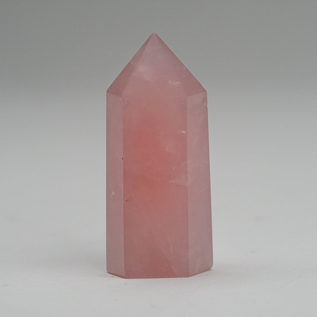 Rose Quartz Polished Point from Brazil grams)