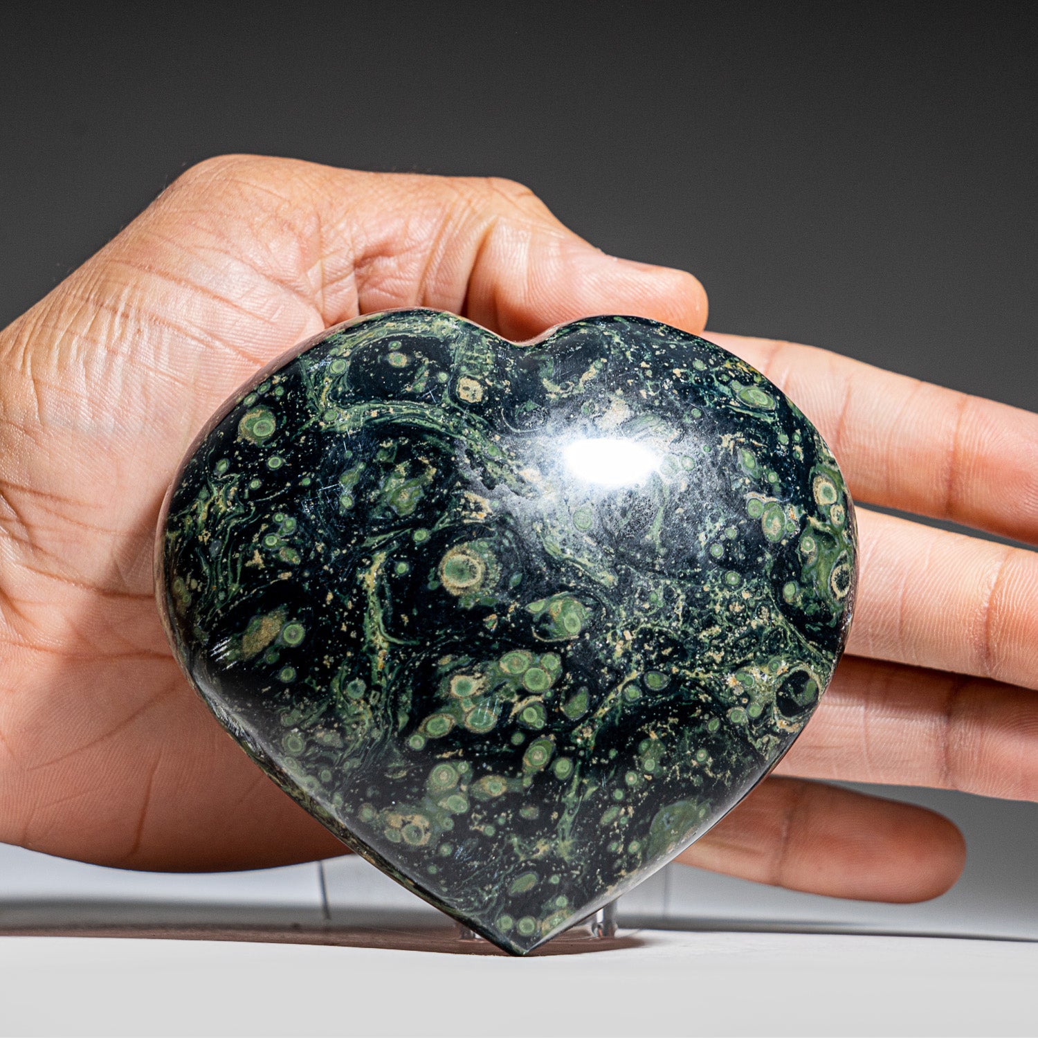Genuine Polished Kambaba Jasper Heart (447.5 grams)