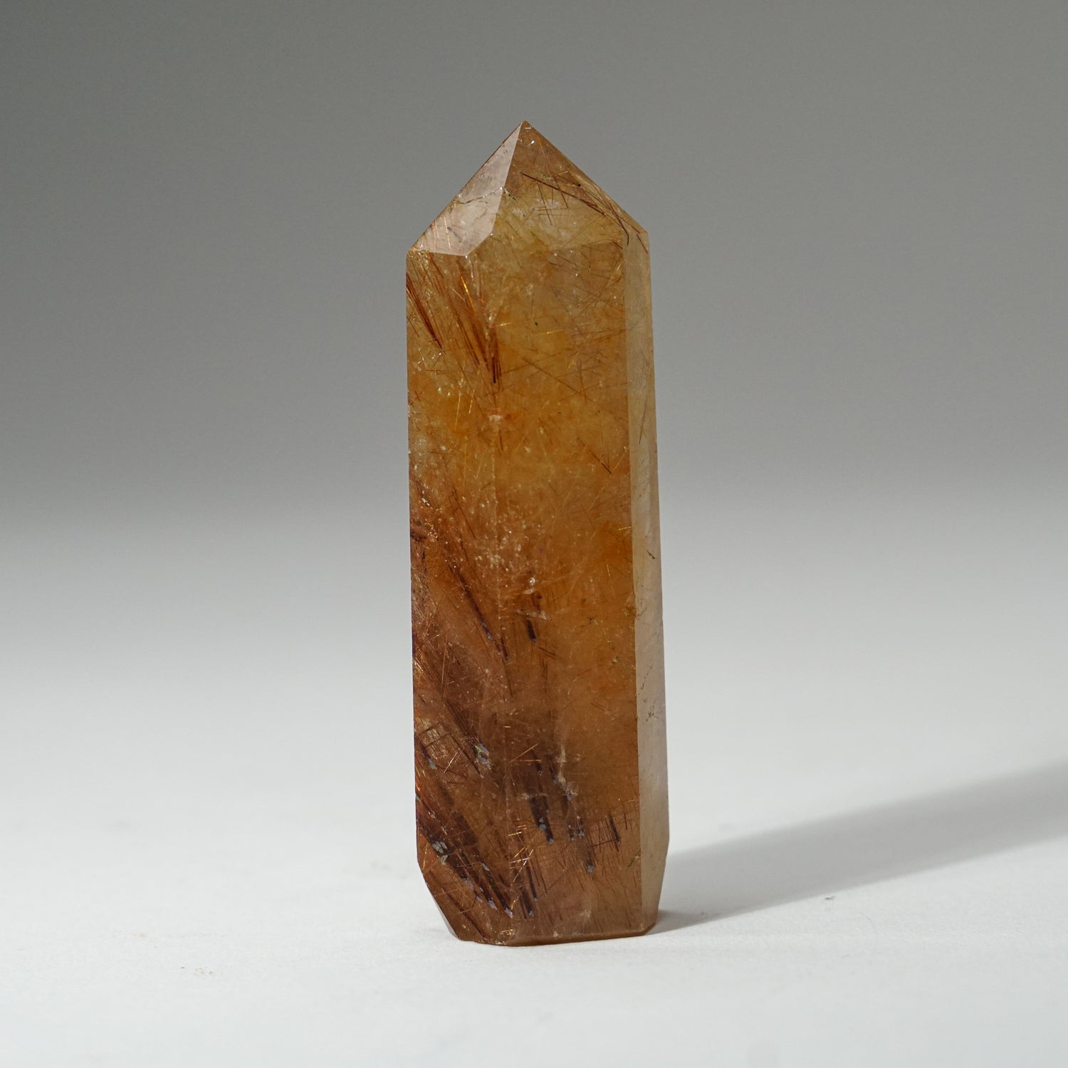 Genuine Polished Red Rutilated Quartz Point from Brazil (71.3 grams)