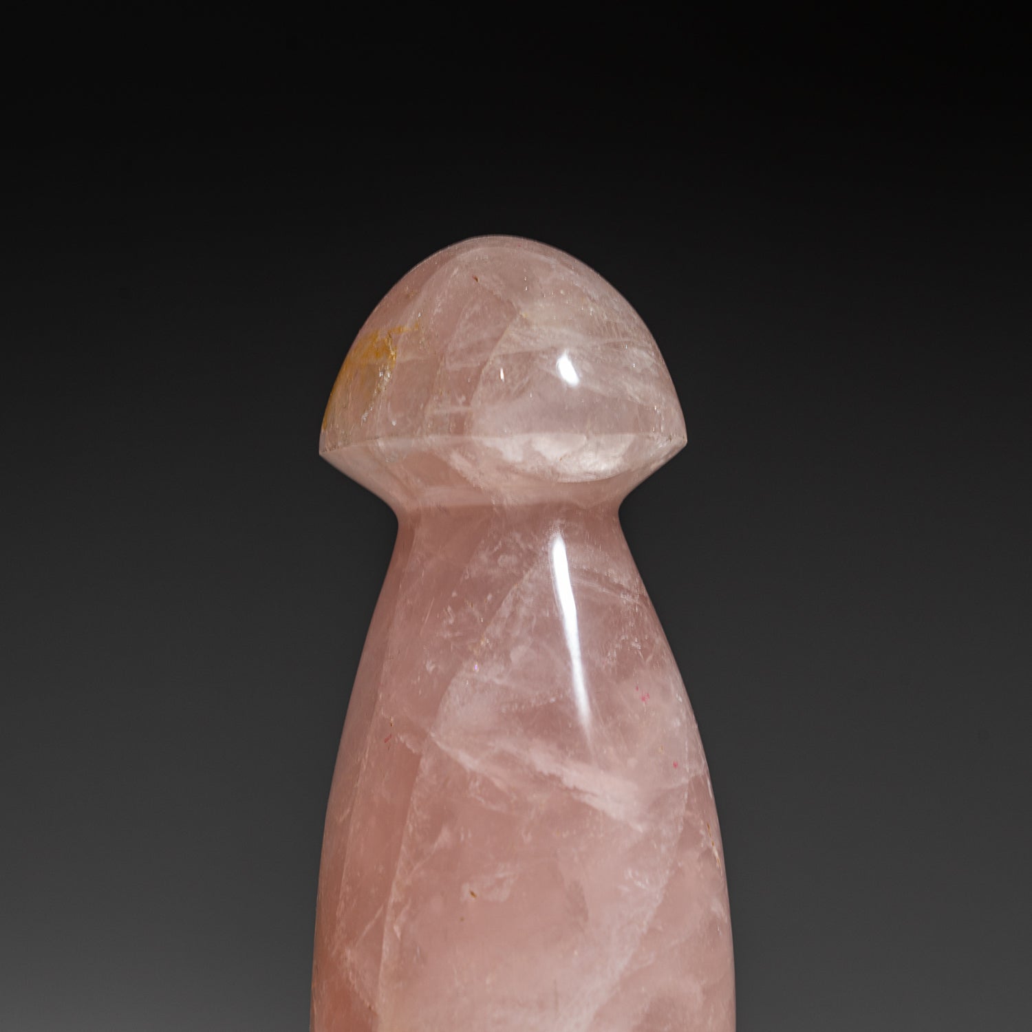 Genuine Polished Rose Quartz Reiki Crystal Mushroom (409 grams)