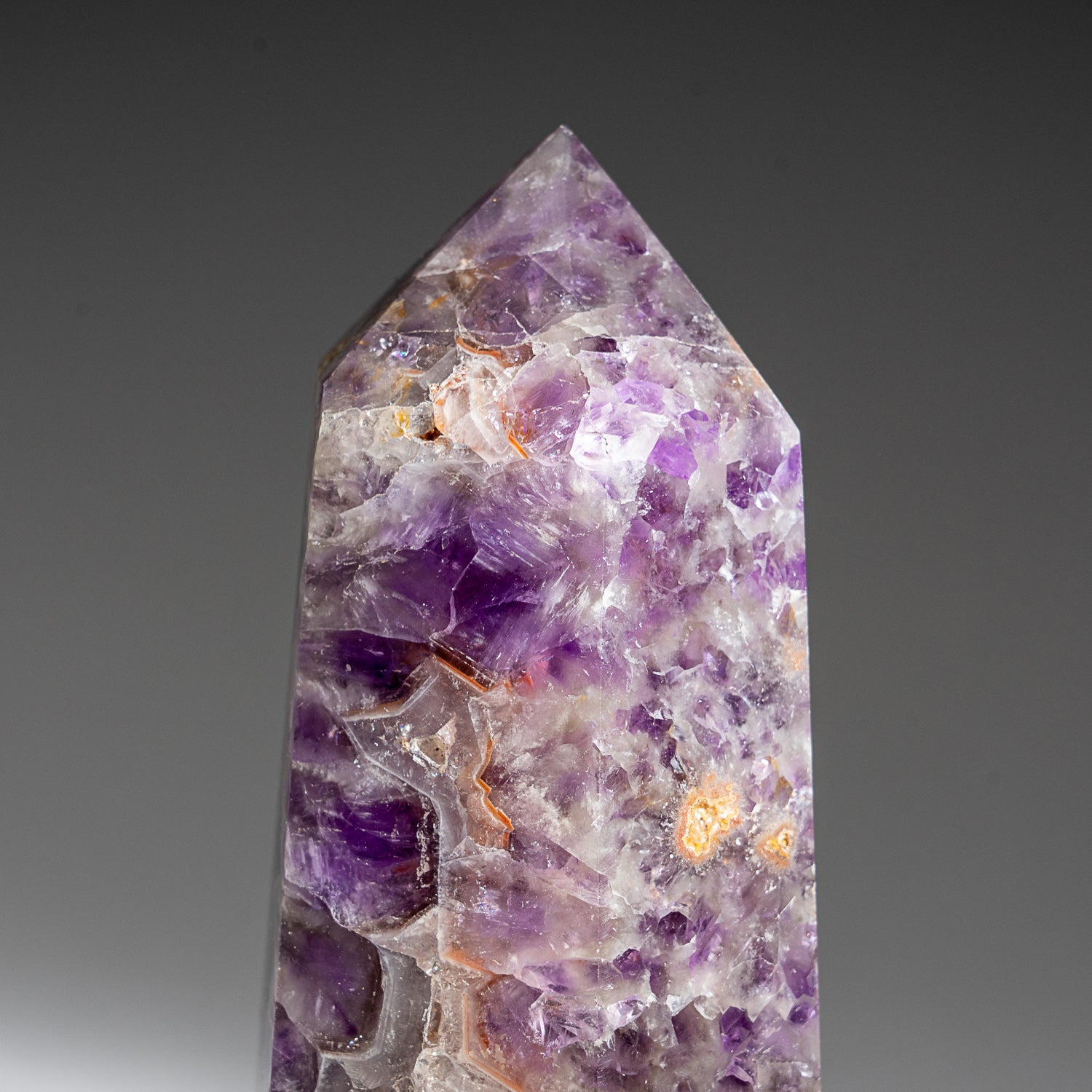 Polished Amethyst Crystal Point From Brazil (2.6 lbs)