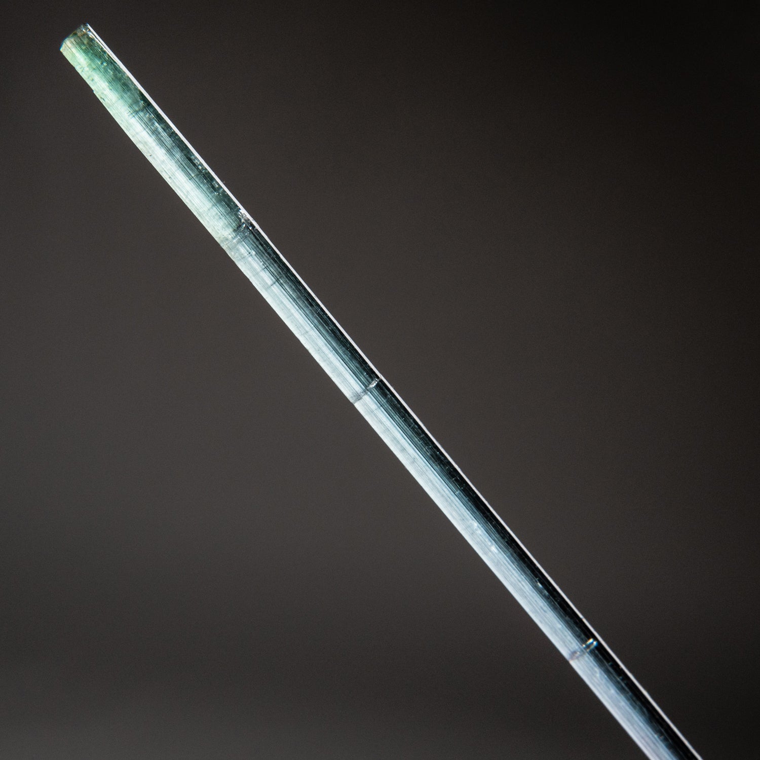 Blue Tourmaline Crystal from Pederniera Mine, Sao Jose da Safira, Minas Gerais, Brazil