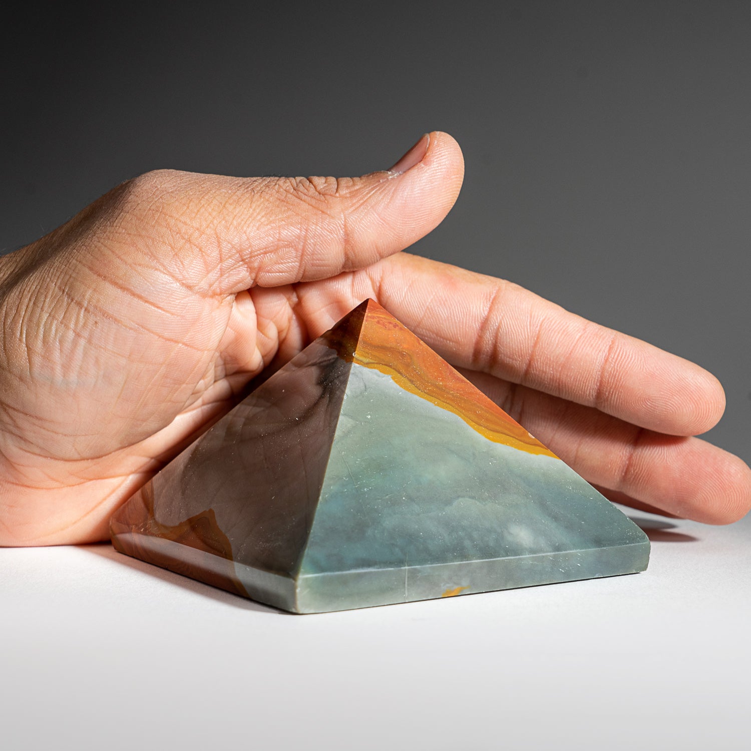 Polished Polychrome Pyramid from Madagascar (1.1 lbs)