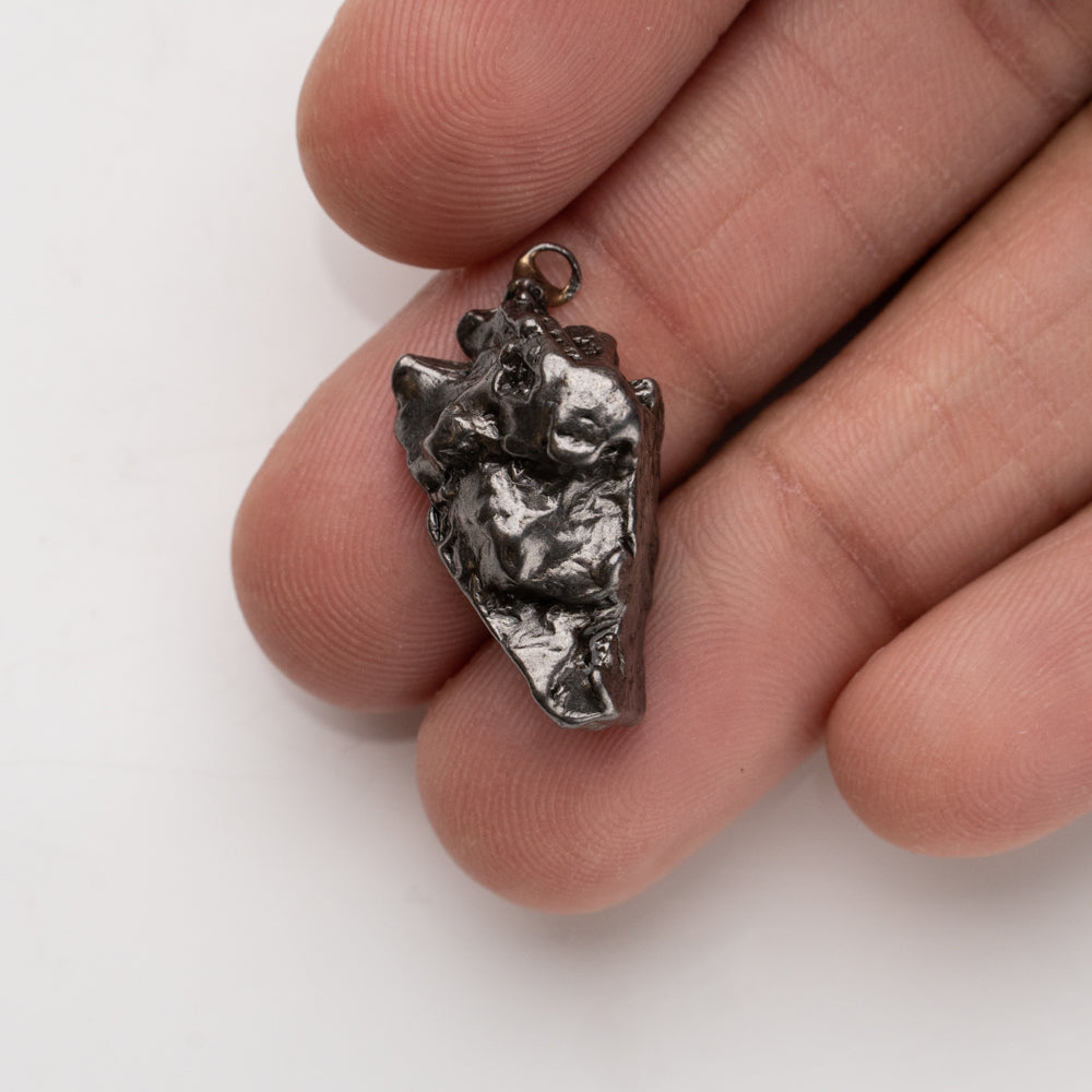 Genuine Sikhote Alin Meteorite Nugget pendant (5.4 grams) with Sterling Silver Chain