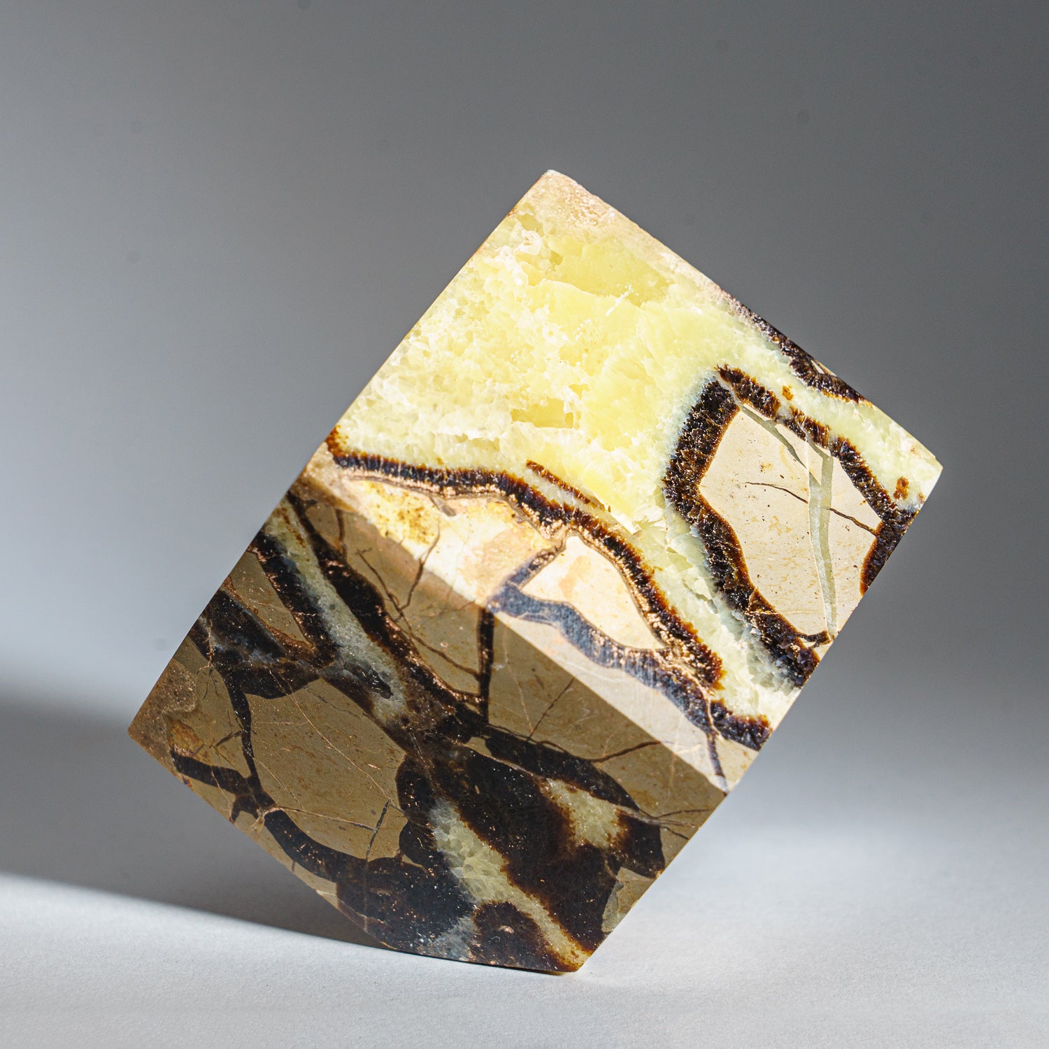 Polished Septarian Cube from Madagascar (2 lbs)