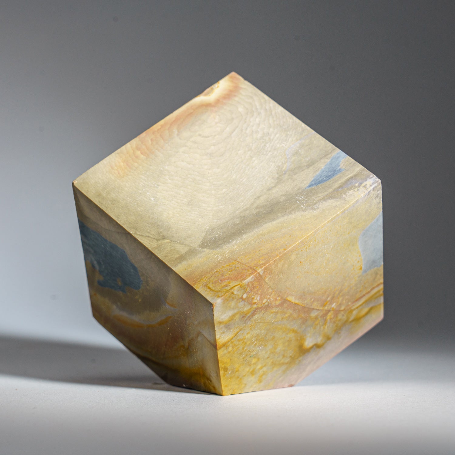 Polished Polychrome Jasper Cube from Madagascar (2.4 lbs)