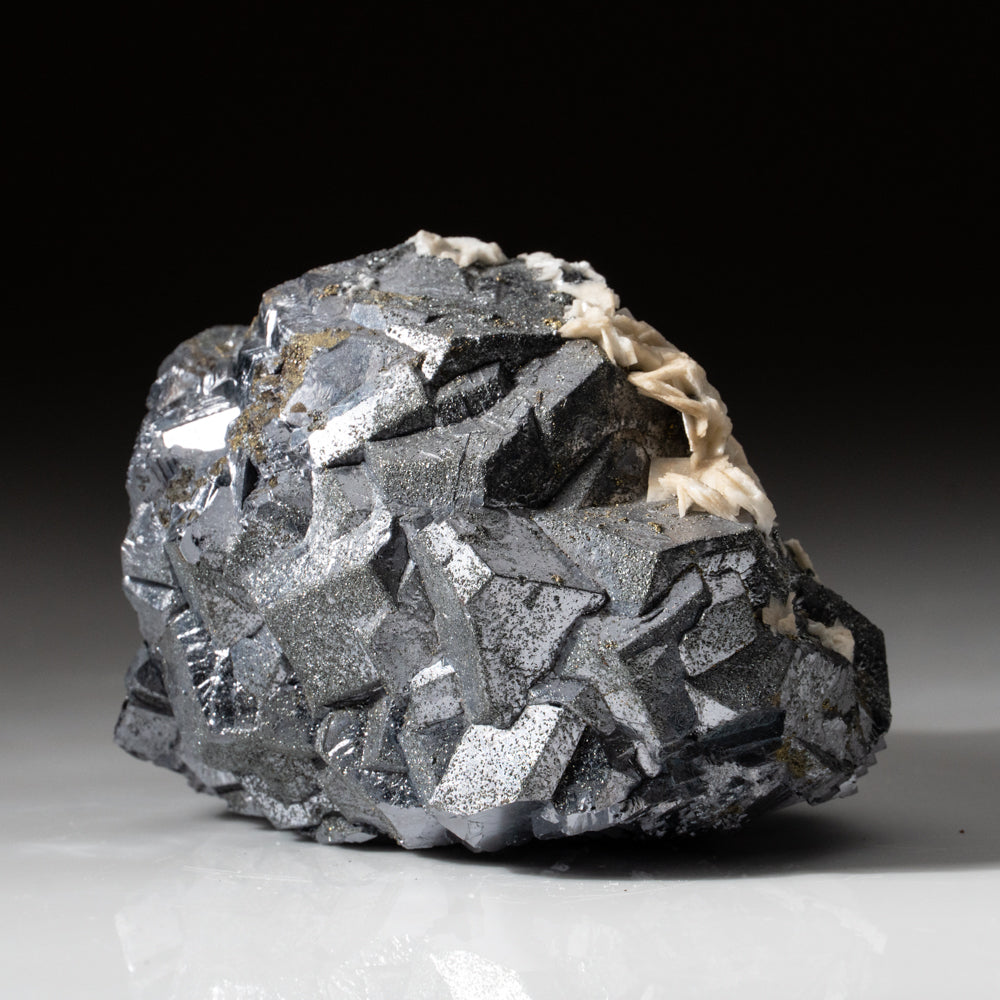 Galena with Barite and Pyrite from Huanzala Mine, Huallanca District, Huanuco Department, Peru
