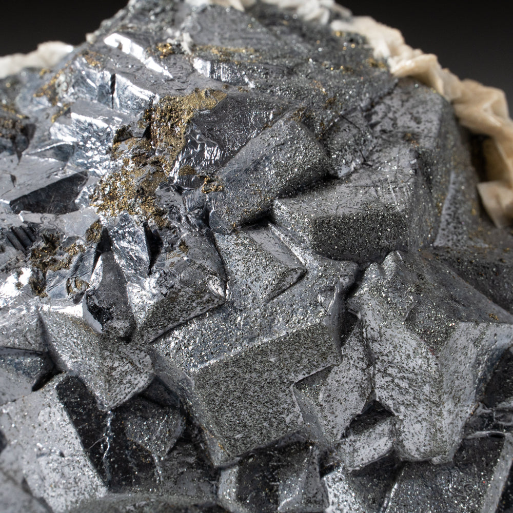 Galena with Barite and Pyrite from Huanzala Mine, Huallanca District, Huanuco Department, Peru