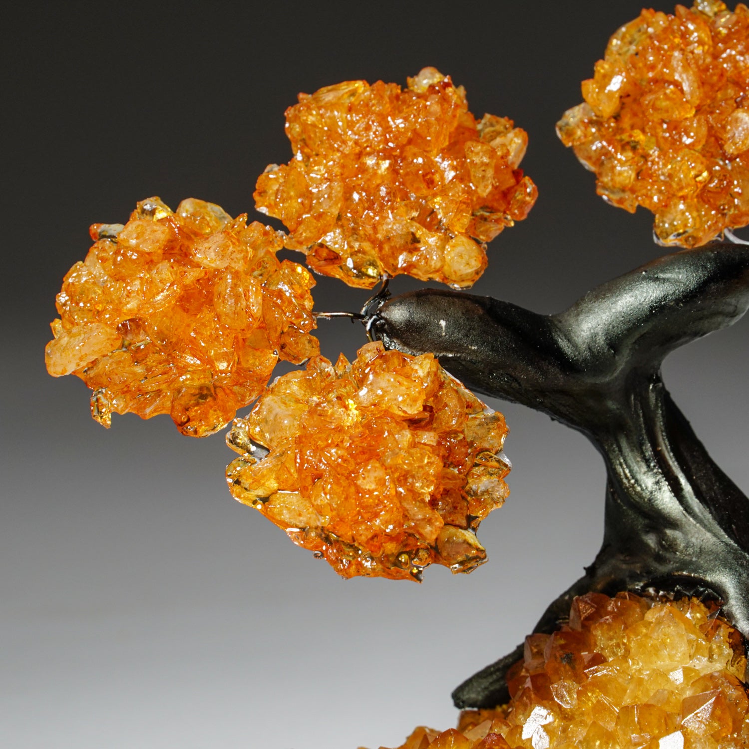 Small Citrine Clustered Gemstone Tree on Citrine Matrix (The Calming Tree)