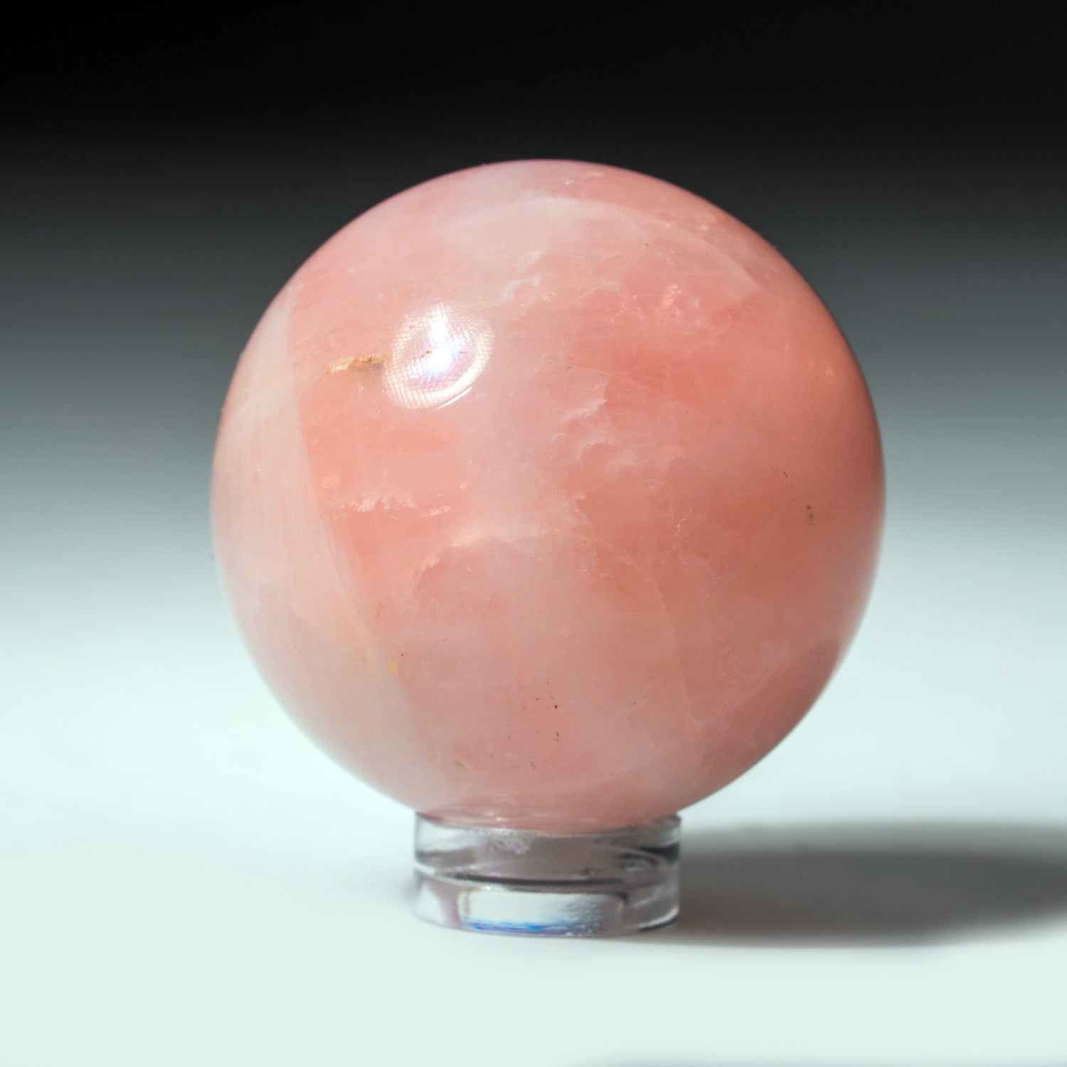 Polished Rose Quartz Sphere from Madagascar (1.5" Diameter, 88 grams)