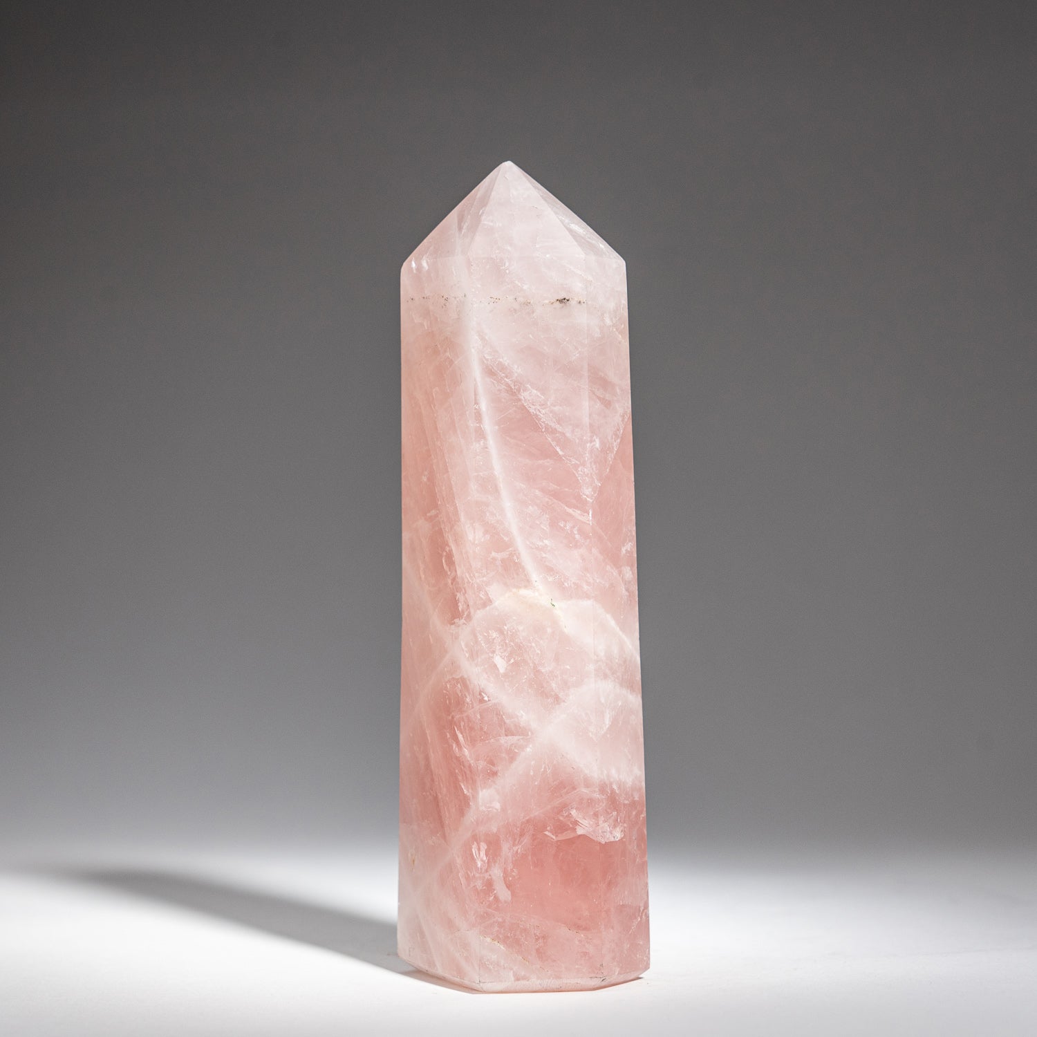 Genuine Rose Quartz Polished Point from Brazil (1.7 lbs)