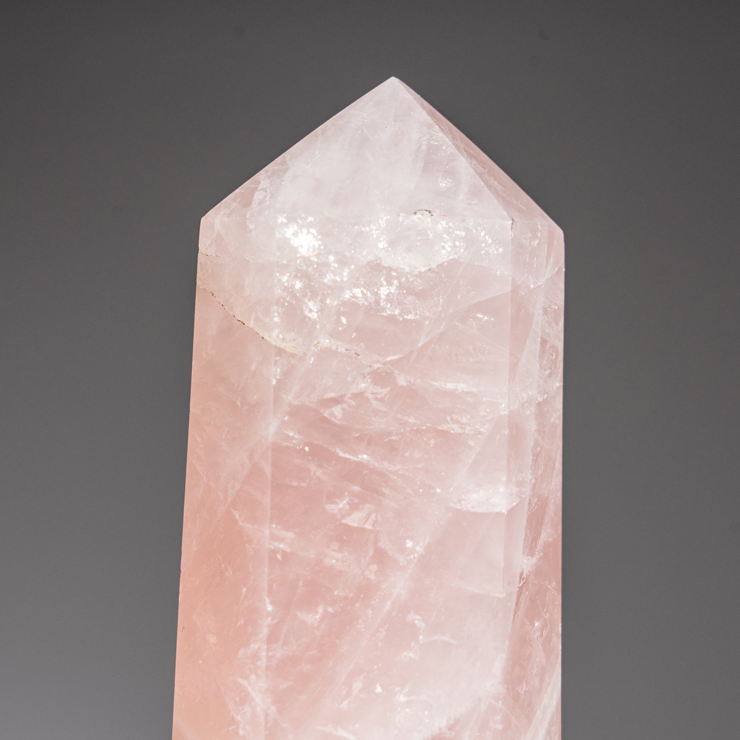 Genuine Rose Quartz Polished Point from Brazil (1.7 lbs)