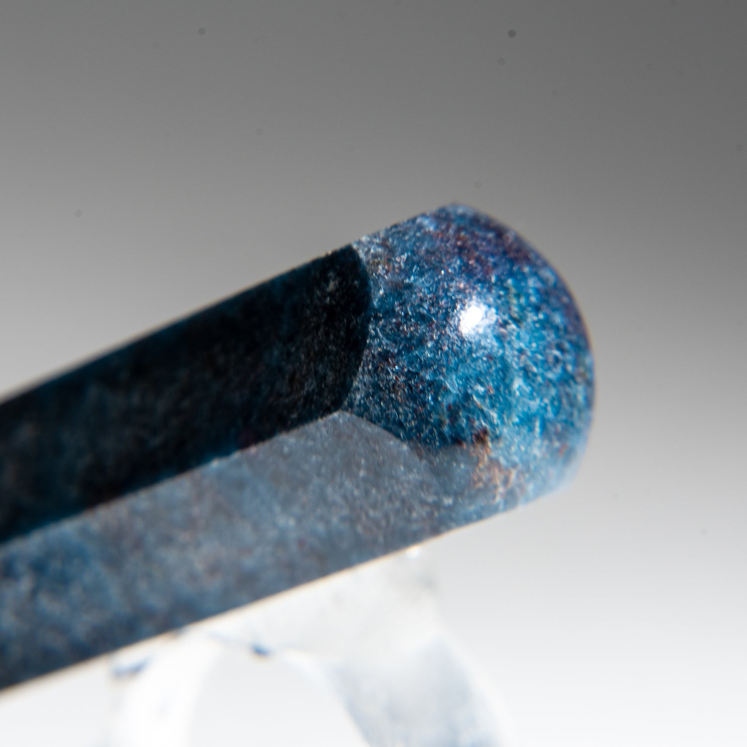Polished Blue Kyanite and Ruby Massage Therapy Wand