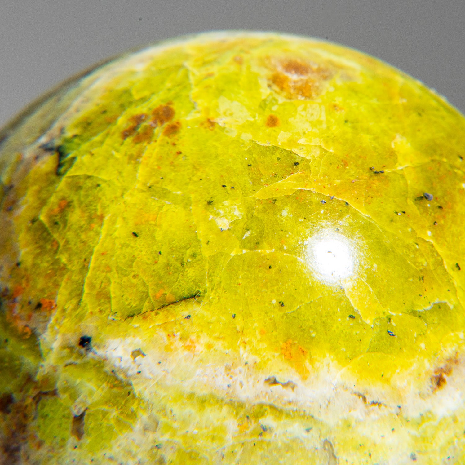 Polished Green Opal Sphere from Madagascar (650 grams)