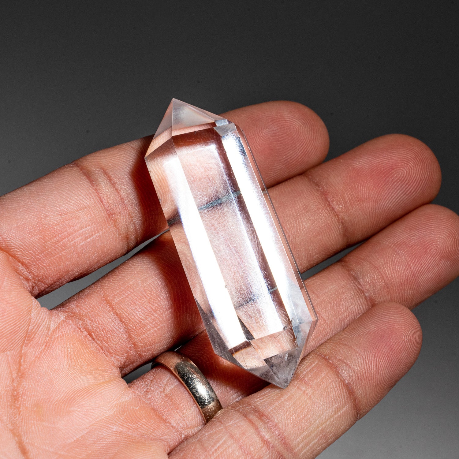 Genuine Polished Double Terminated Clear Quartz Point