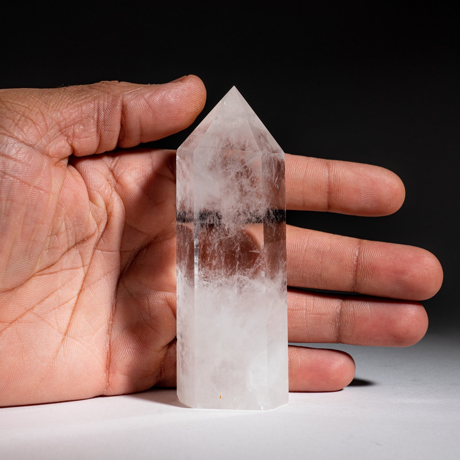 Genuine Polished Clear Quartz Point From Brazil (176.9 grams)