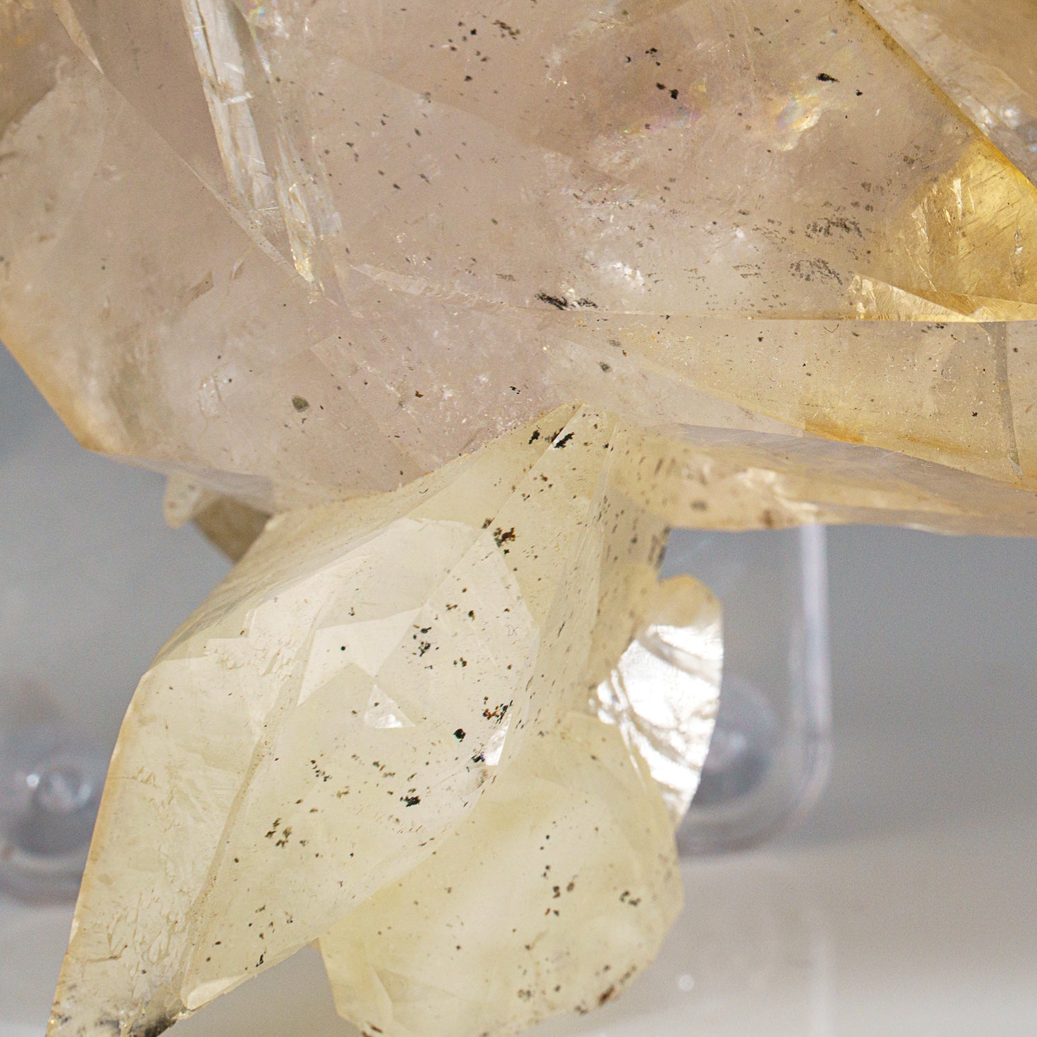 Twinned Golden Calcite Crystal from Elmwood Mine, Tennessee (260.6 grams)
