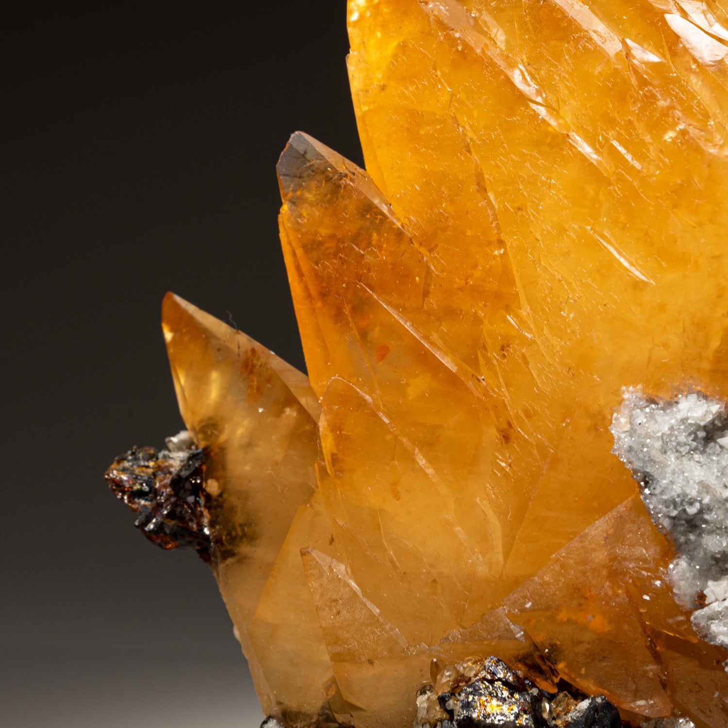 Golden Calcite Crystal from Elmwood Mine, Tennessee (3.4 lbs)