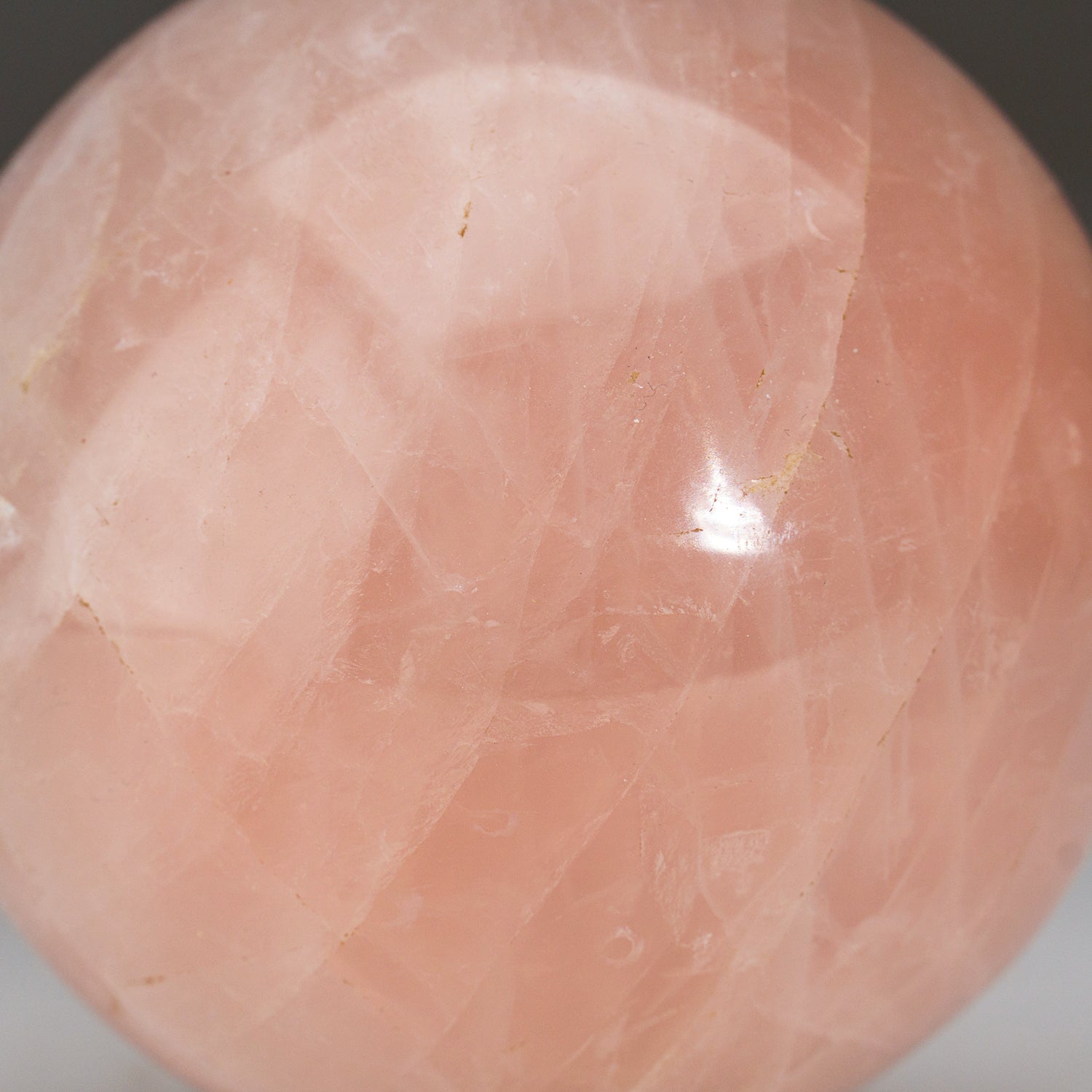 Polished Rose Quartz Sphere from Madagascar (1.7 lbs)