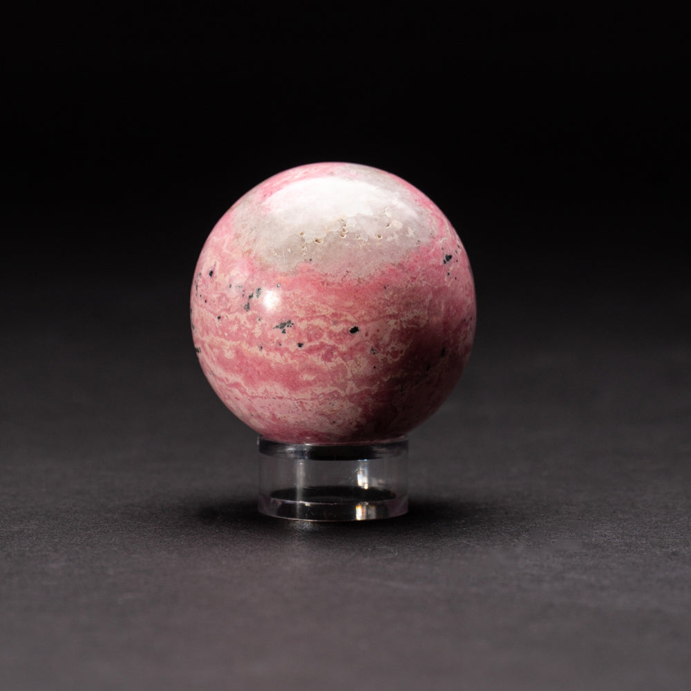 Polished Rhodonite Small Sphere from Peru (201.4 grams)