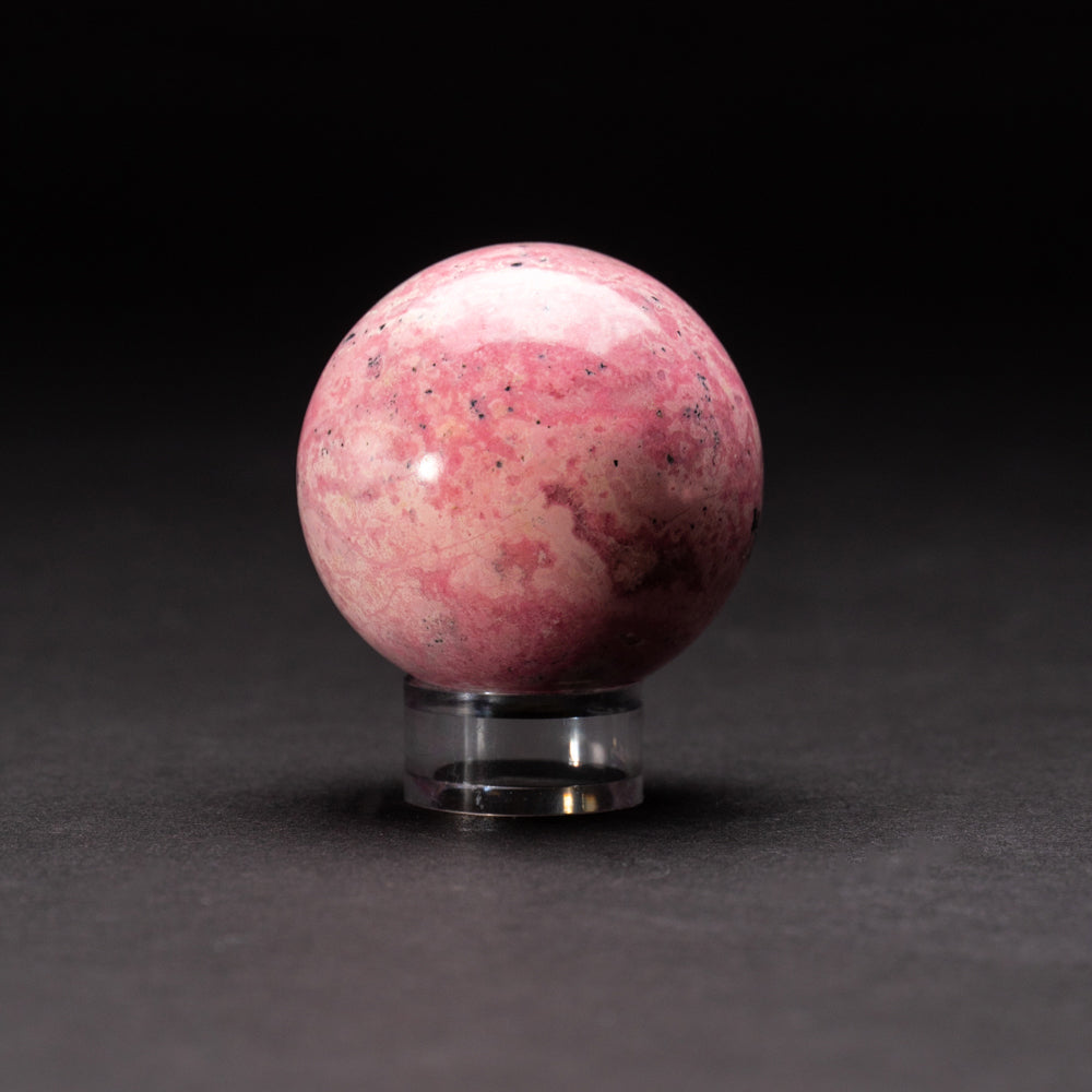 Polished Rhodonite Small Sphere from Peru (201.4 grams)
