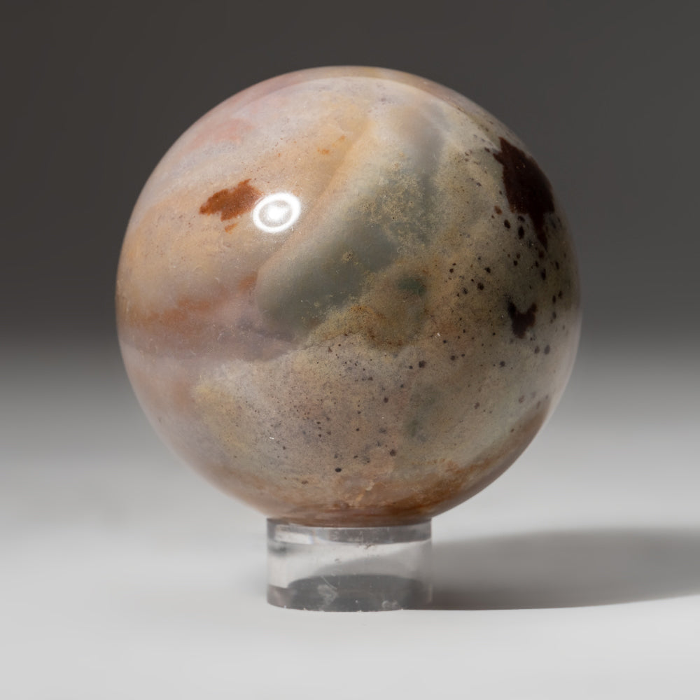 Polished Polychrome Sphere from Madagascar (2.75", 1.2 lbs)