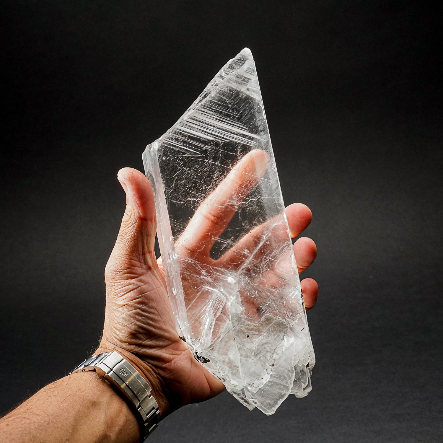Double Terminated Optical Single Selenite Crystal from Guilin, Guanxi, China (2.8 lbs)