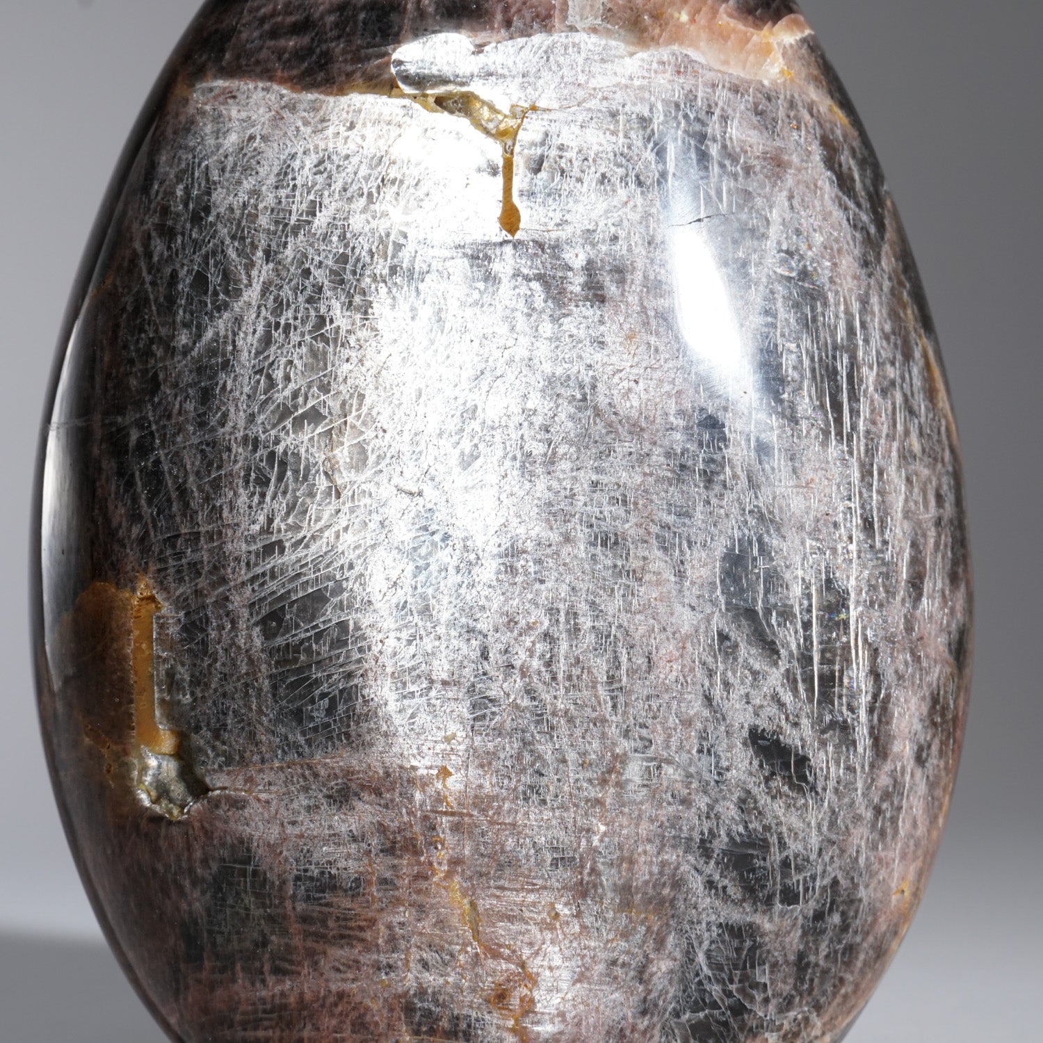 Genuine Polished Black Moonstone Freeform From Madagascar (4 lbs)