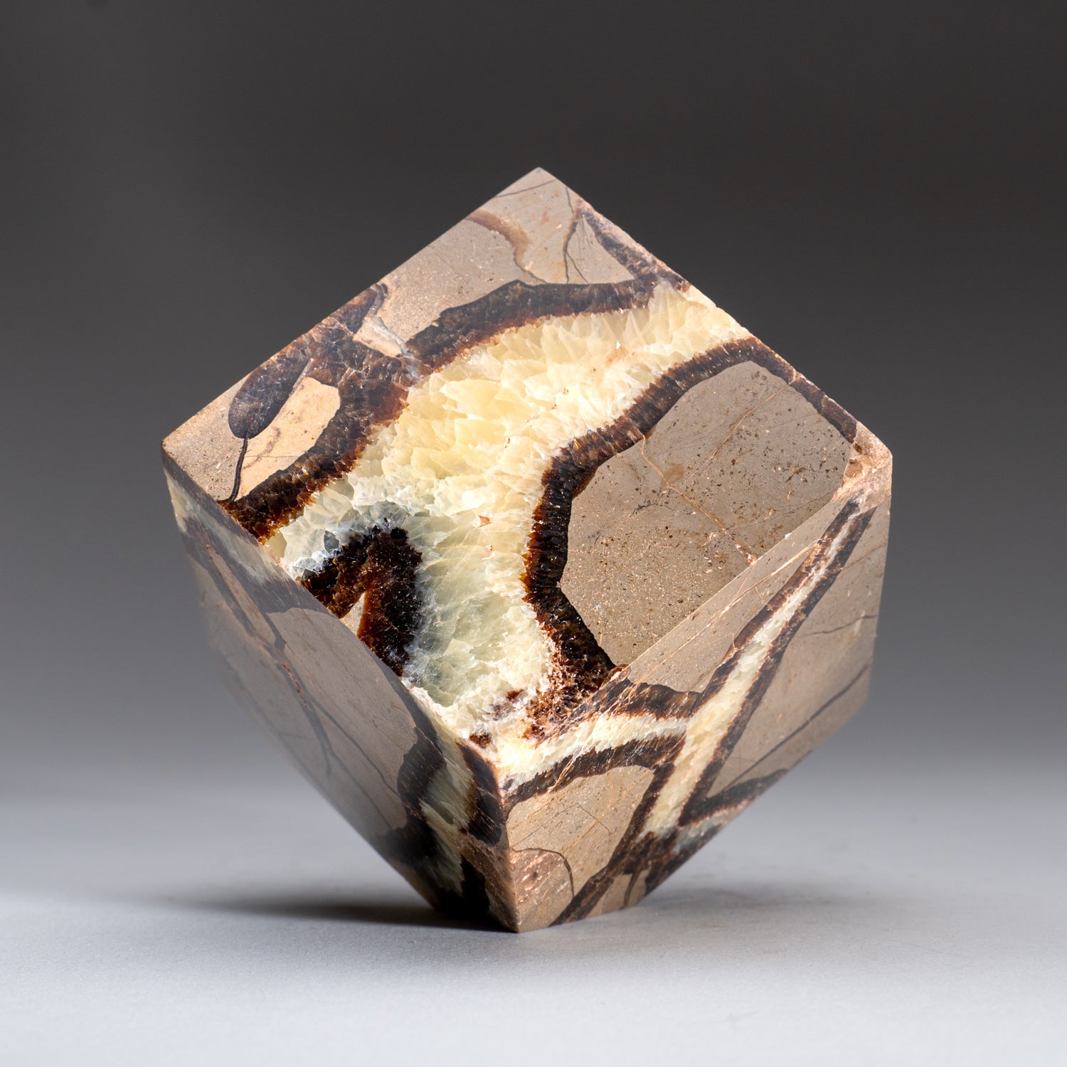 Polished Septarian Cube from Madagascar (2 lbs)