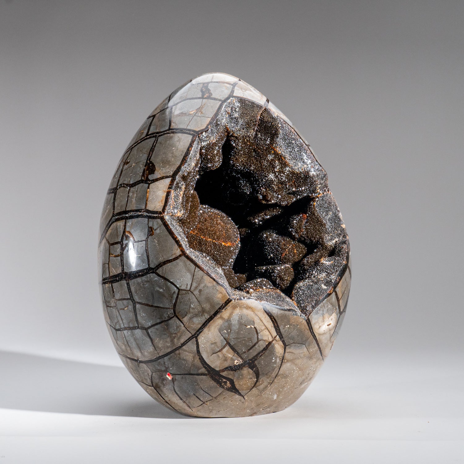 Polished Septarian Druzy Geode Egg from Madagascar (30 lbs)