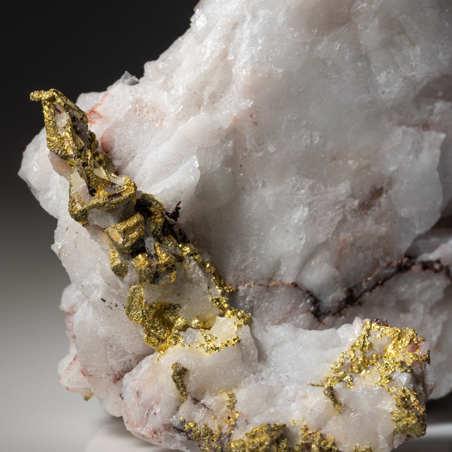 Gold on Quartz matrix from Guelmim-Oued Noun Region, Morocco