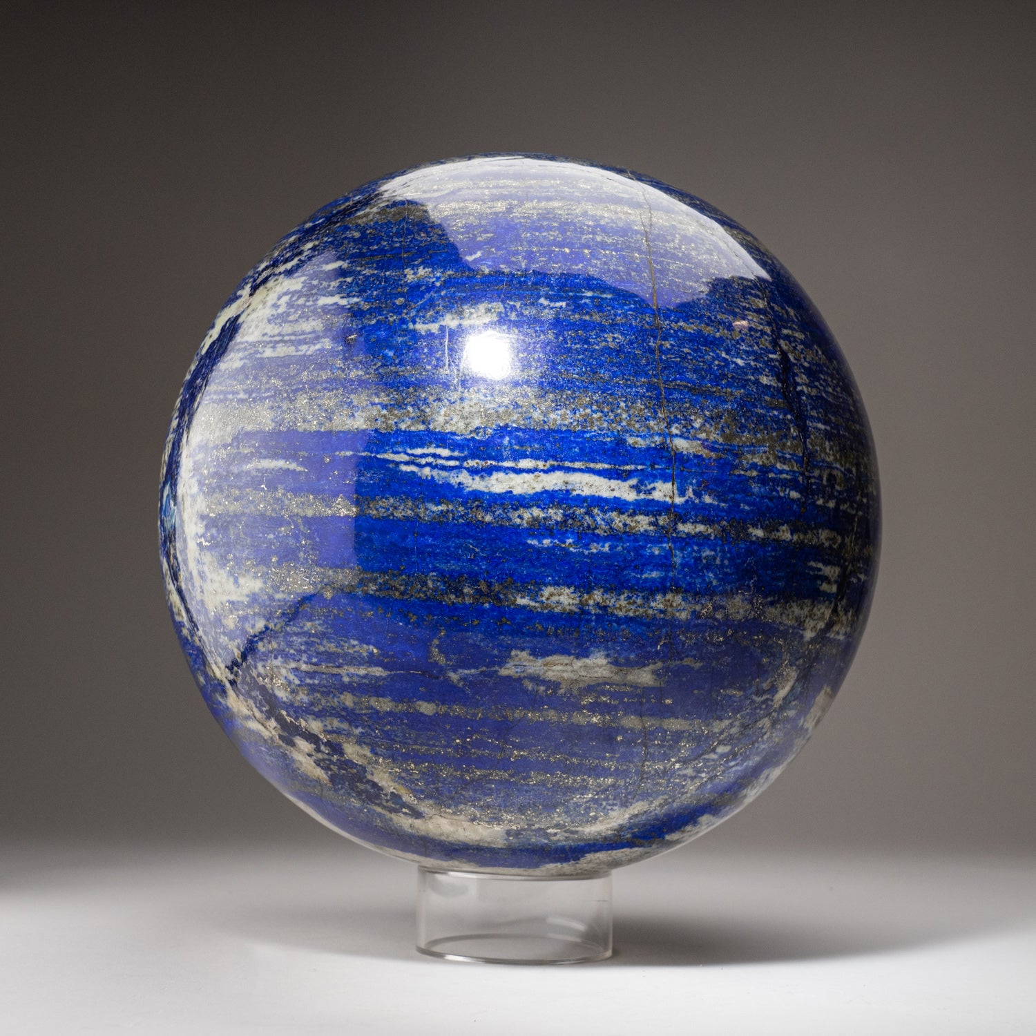 Genuine Polished Lapis Lazuli Sphere from Afghanistan (12", 77.5 lbs)