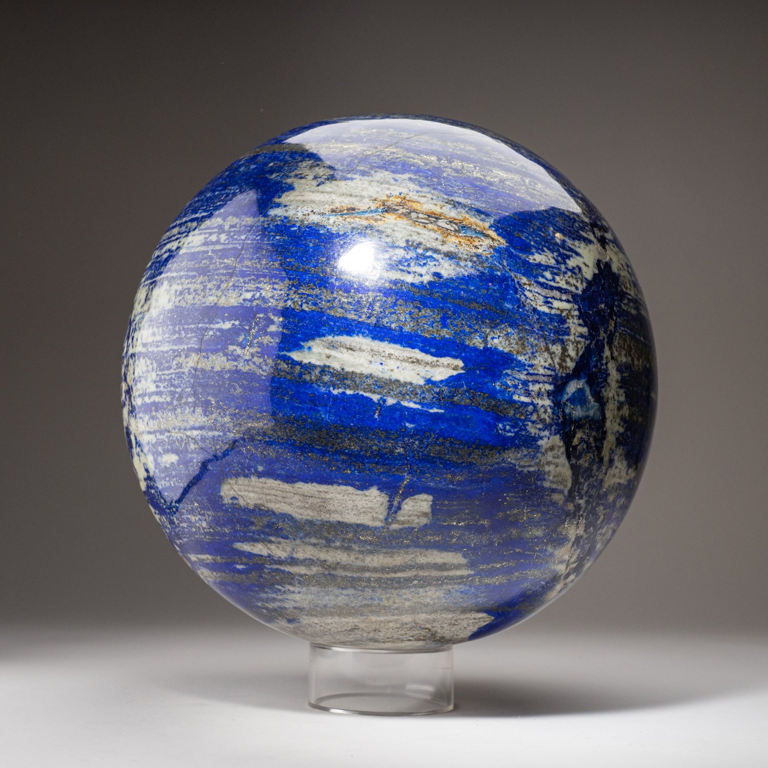 Genuine Polished Lapis Lazuli Sphere from Afghanistan (12", 77.5 lbs)