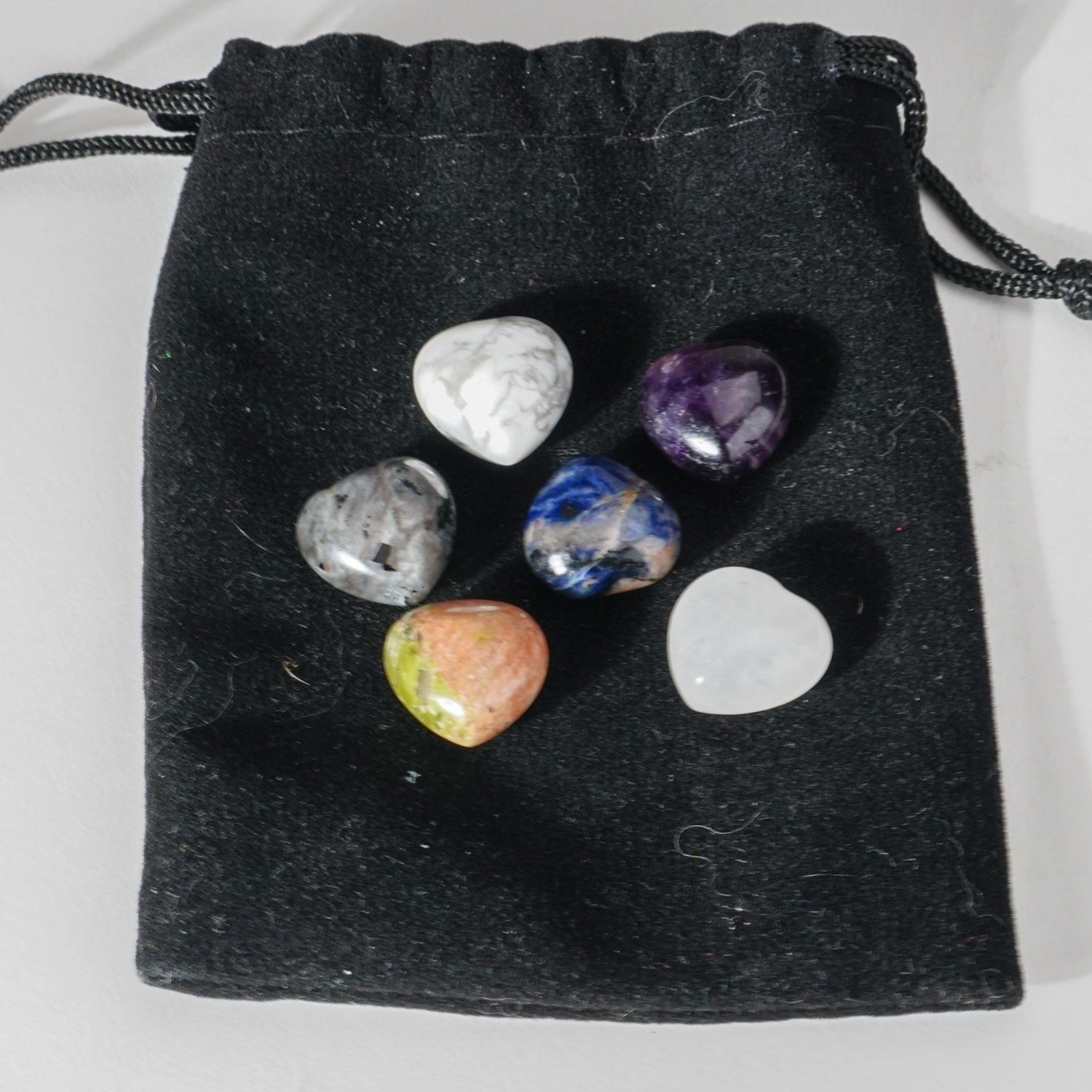 6-Stone Psychic Pouch (Heart)