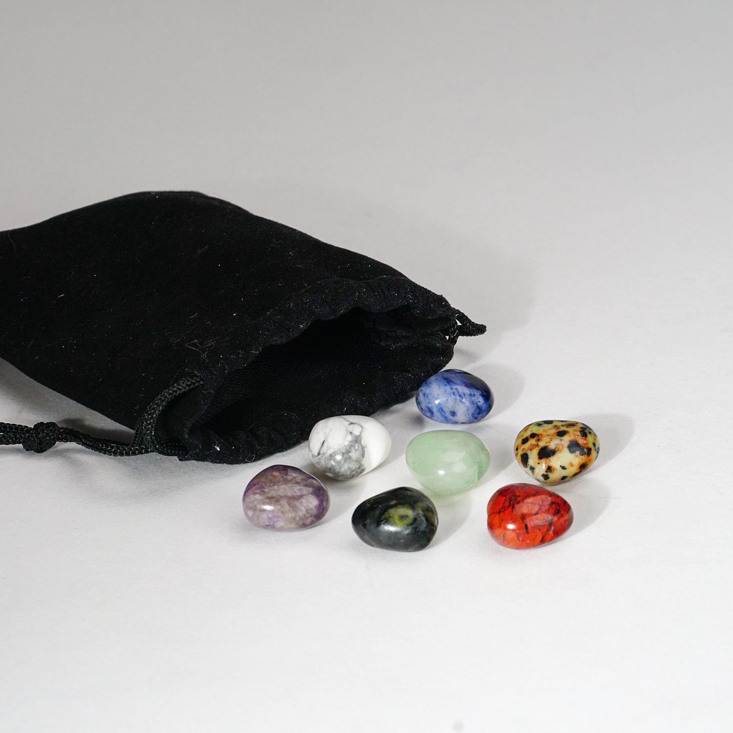 7-Stone Calming Pouch (Heart)