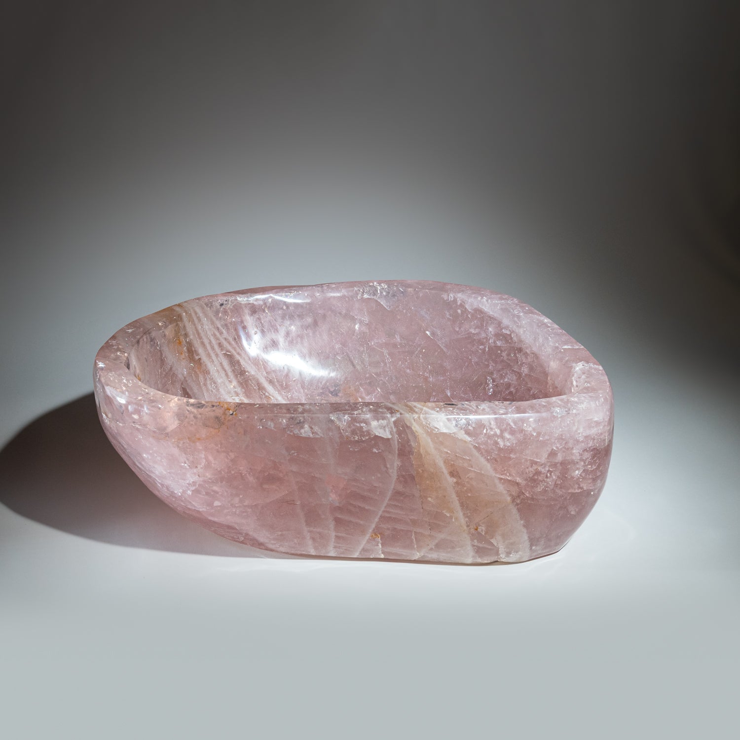 Rose Quartz Crystal Bowl Piece