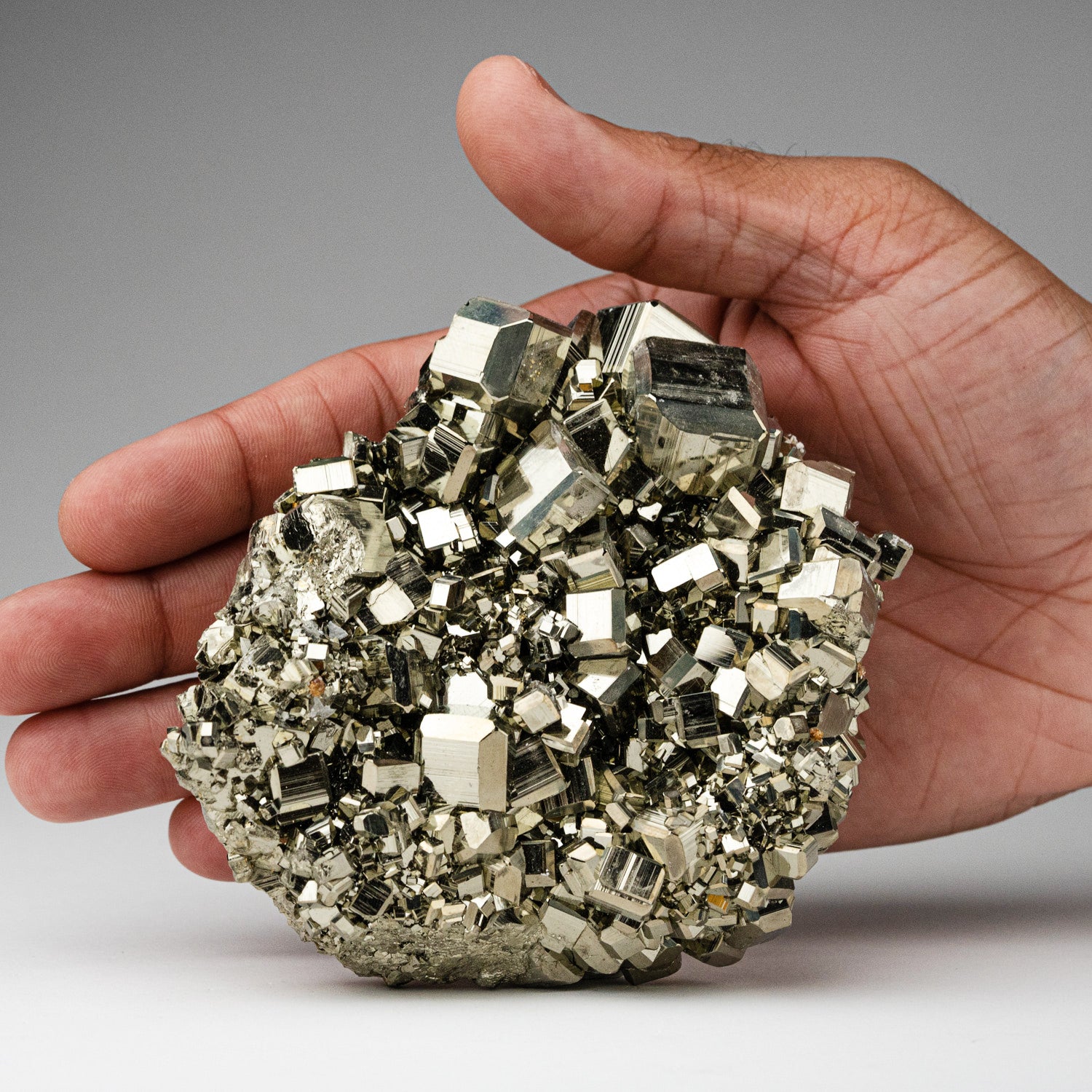 Genuine Pyrite Cluster from Huanuco Province, Peru (1.6 lbs)