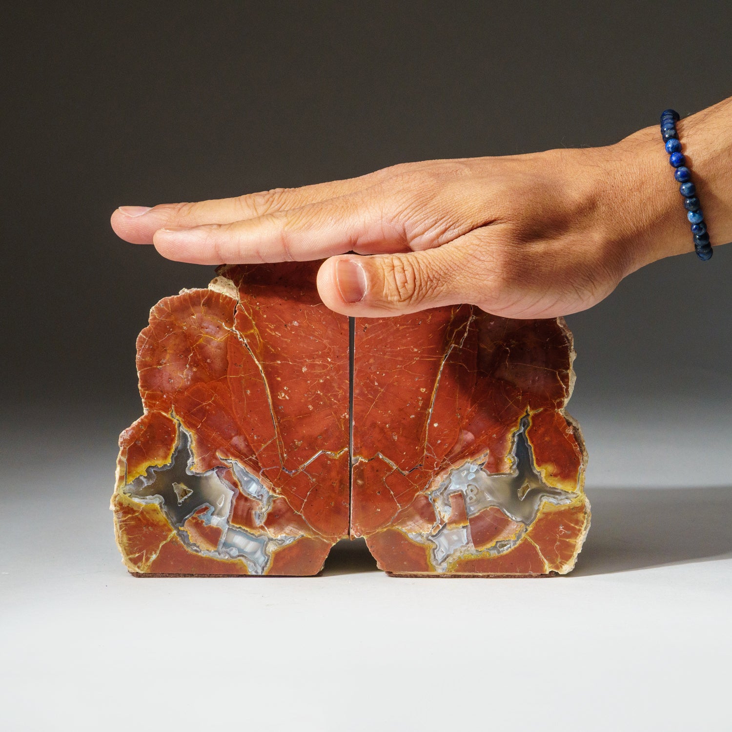 Natural Thunderegg Agate Bookends from Idaho (3 lbs)