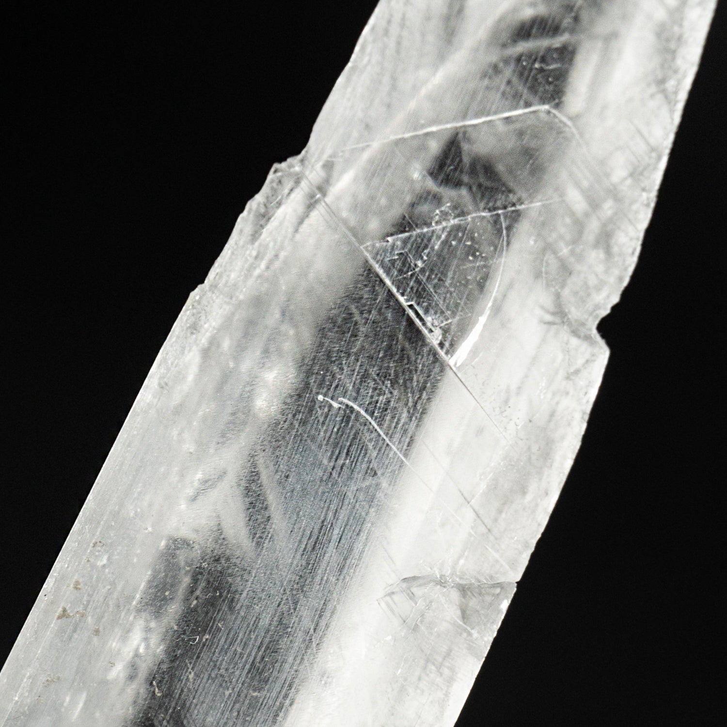 Double Terminated Optical Single Selenite Crystal from Guilin, Guanxi, China