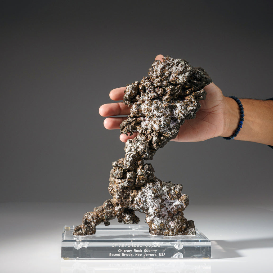 Crystallized Native Copper from Chimney Rock Quarry, Bound Brook