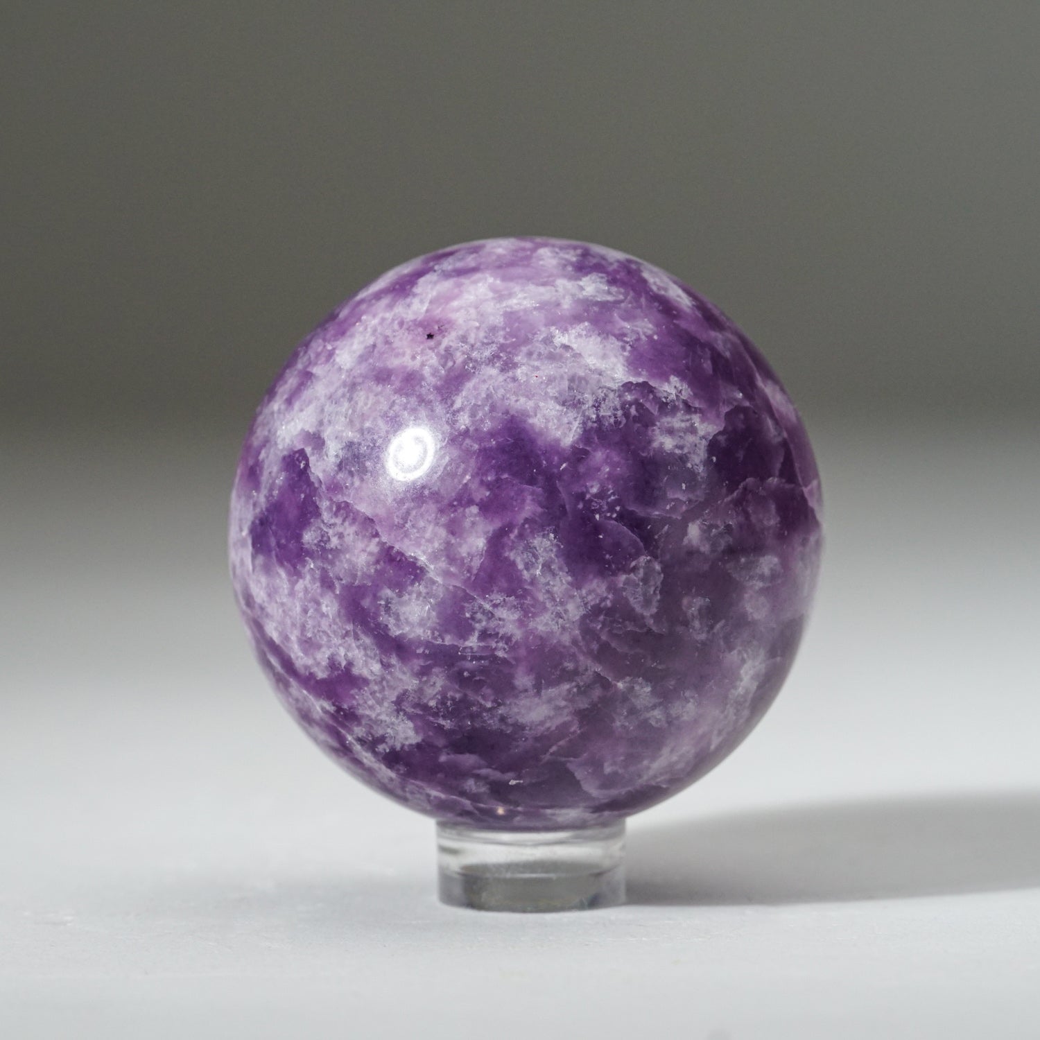 Genuine Polished Lepidolite Sphere (130 grams)