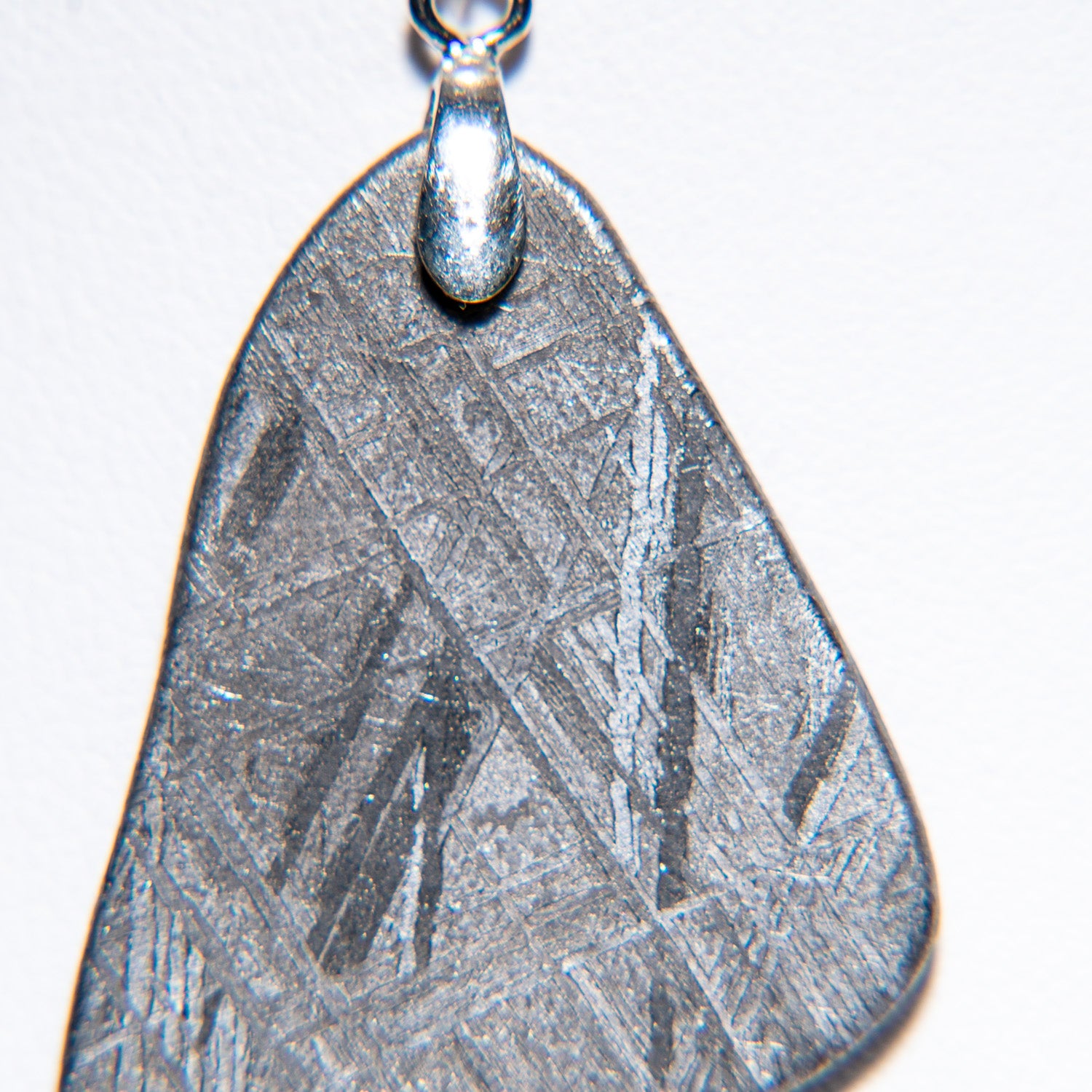 Polished Seymchan Meteorite pendant (11.9 grams) with 18" Sterling Silver Chain