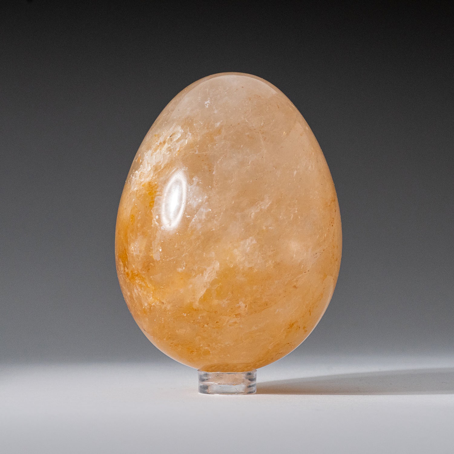 Genuine Polished Lemon Quartz (3") Egg from Madagascar