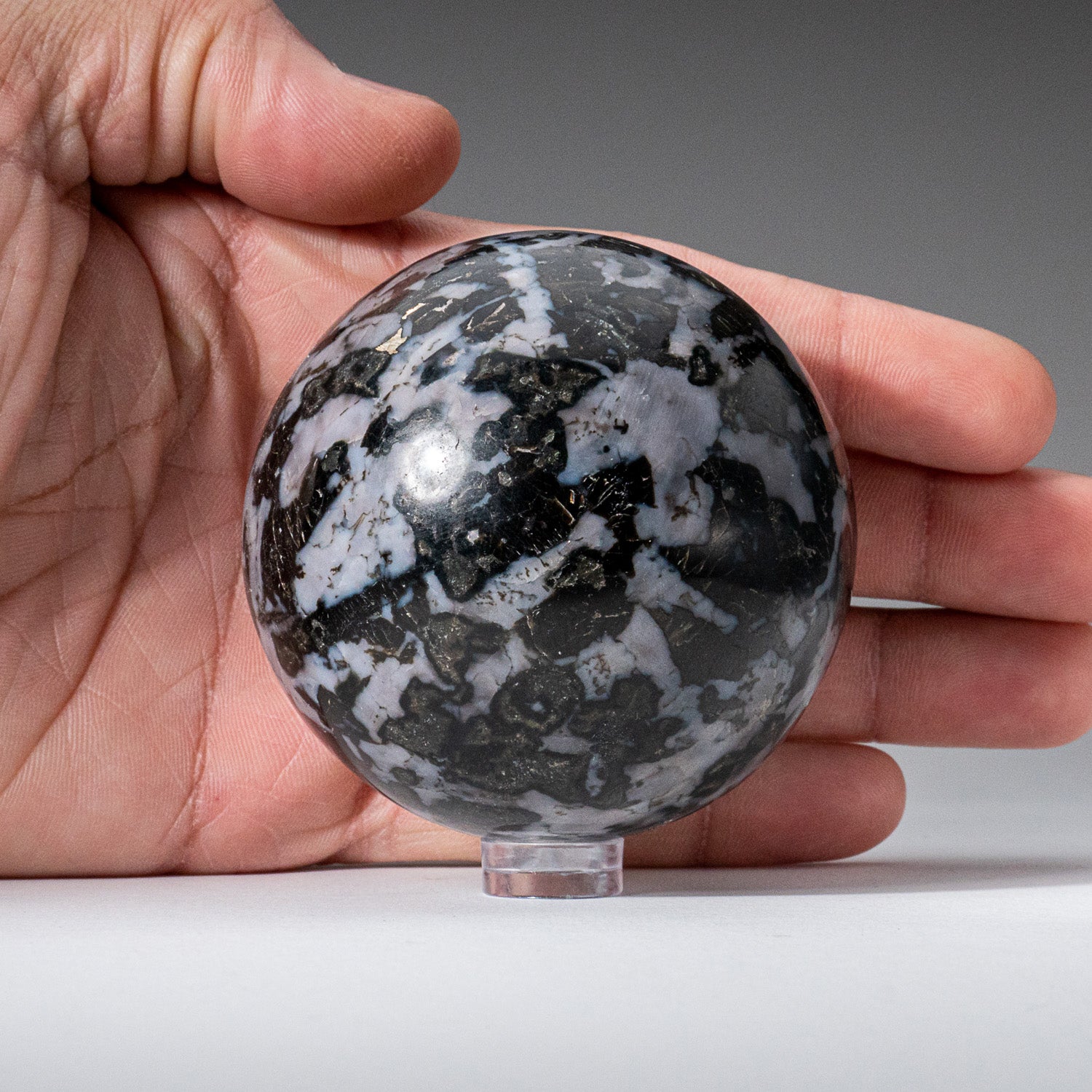 Genuine Polished Indigo Gabbro (2.25") Sphere from Madagascar
