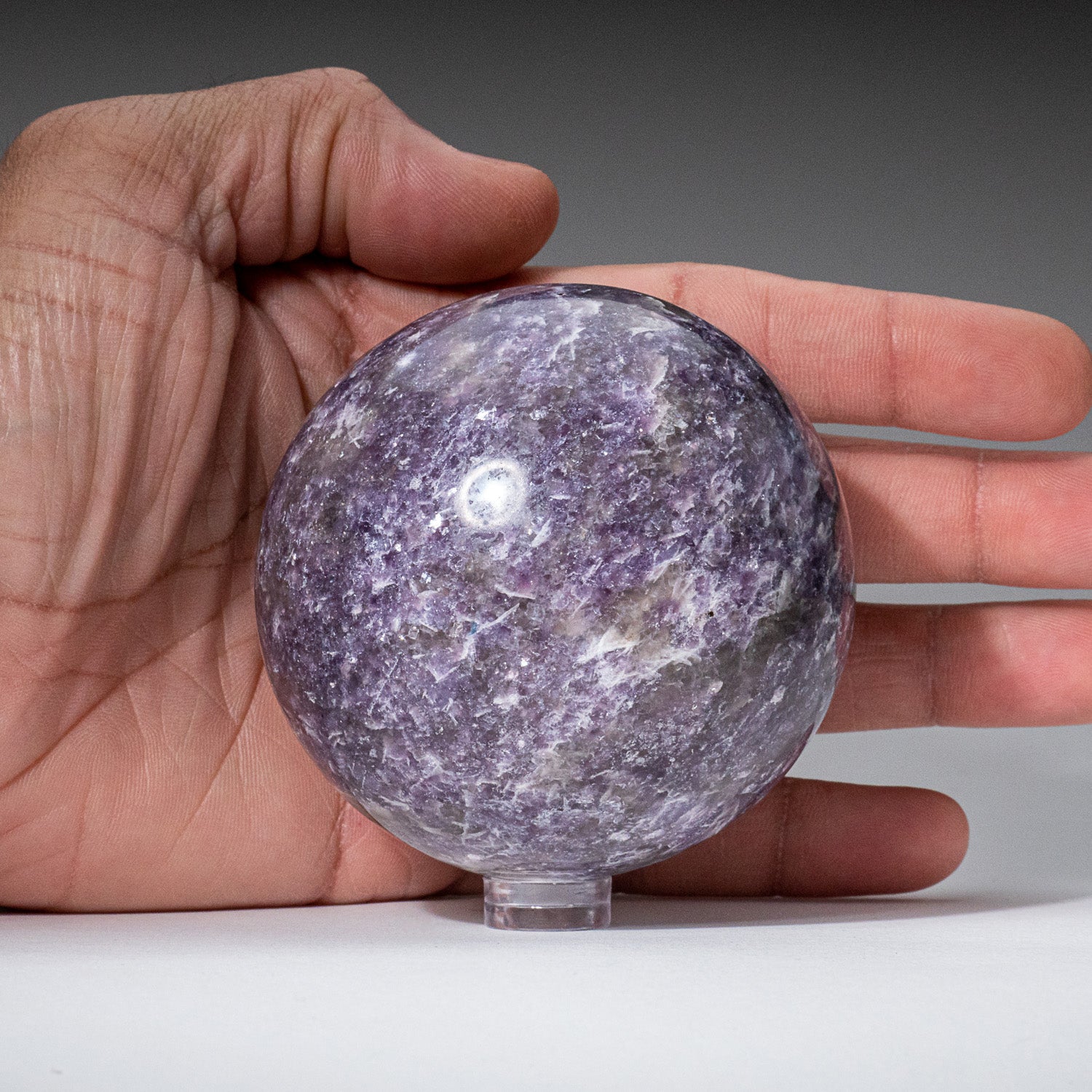Genuine Polished Lepidolite (2.75") Sphere from Madagascar