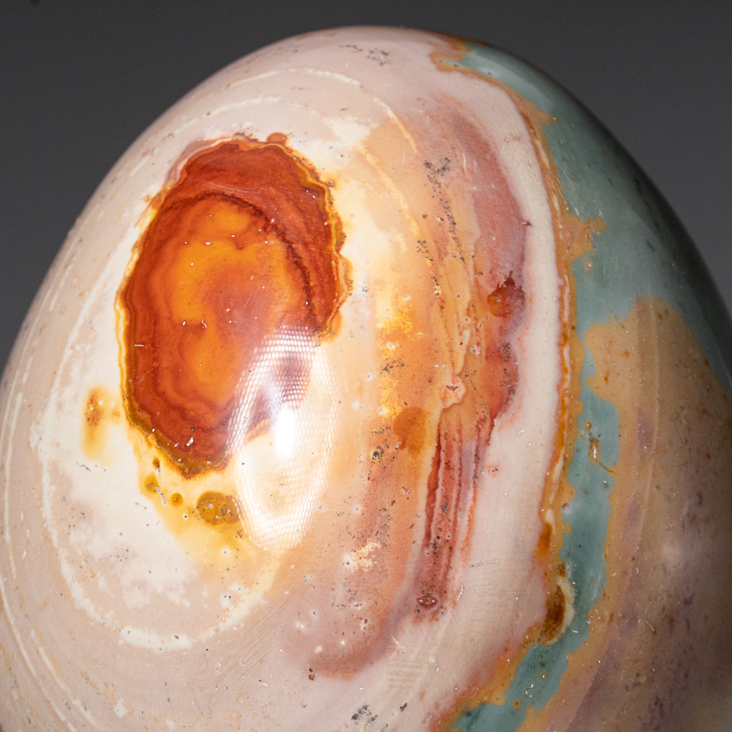 Genuine Polished Polychrome Egg from Madagascar (1.6 lbs)